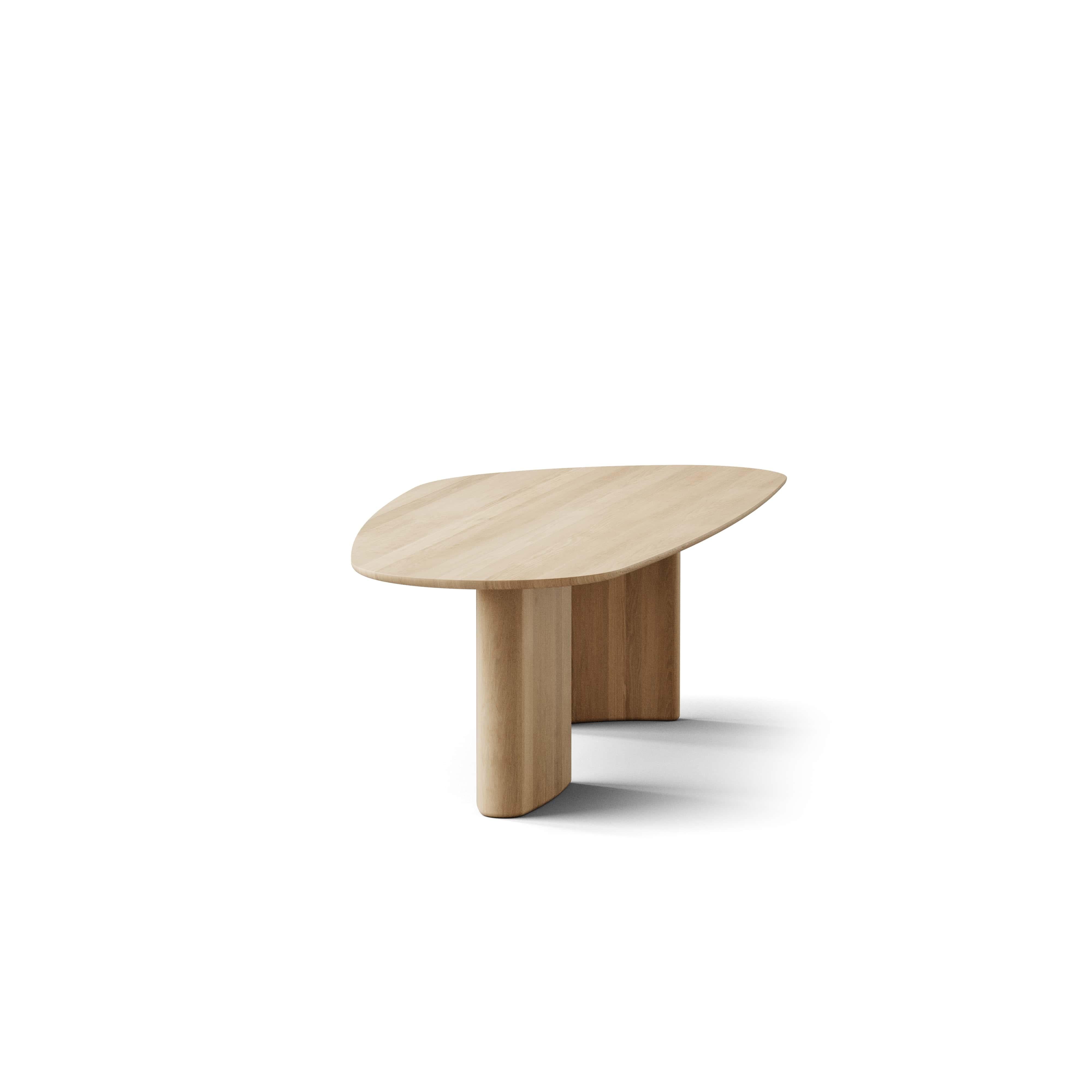 Danish Contemporary Rectangular Dining Table 'Tangent' by DK3, Oiled White Oak, 340 cm For Sale