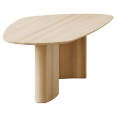 Contemporary Rectangular Dining Table 'Tangent' by DK3, Oak Soap, 400 cm