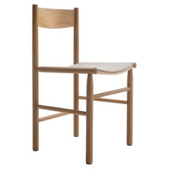 Modern Chair 'AKADEMIA' by Wesley Walters & Salla Luhtasela, Fabric/Warm Oak