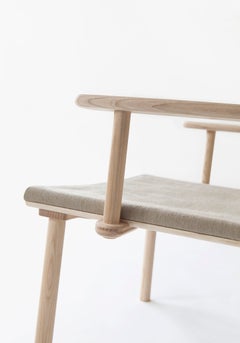 Lounge-Sessel „DECEMBER“ von Jasper Morrison & Wataru Kumano, Esche & Leinen