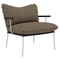 Poltrona contemporanea “Pico Lounge Chair” di Fogia, in acciaio inossidabile, Elmosoft e Safire