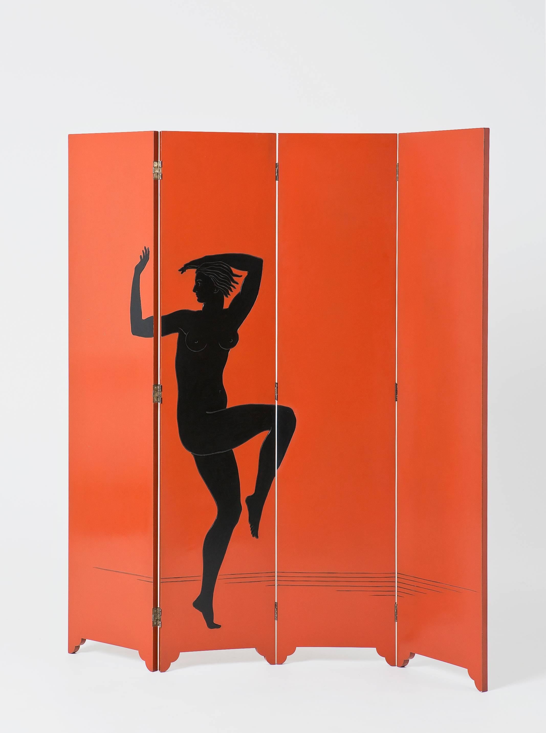 Screen by Russian artist Dmitry Samygin

Poplar plywood and beech veneered carved and lacquered
Measure: 170 cm x 180 cm x 2 cm
(67 x 71 x 0.8 in).

Customizable

--
After studying Applied Arts at the National University of Art and Industry,