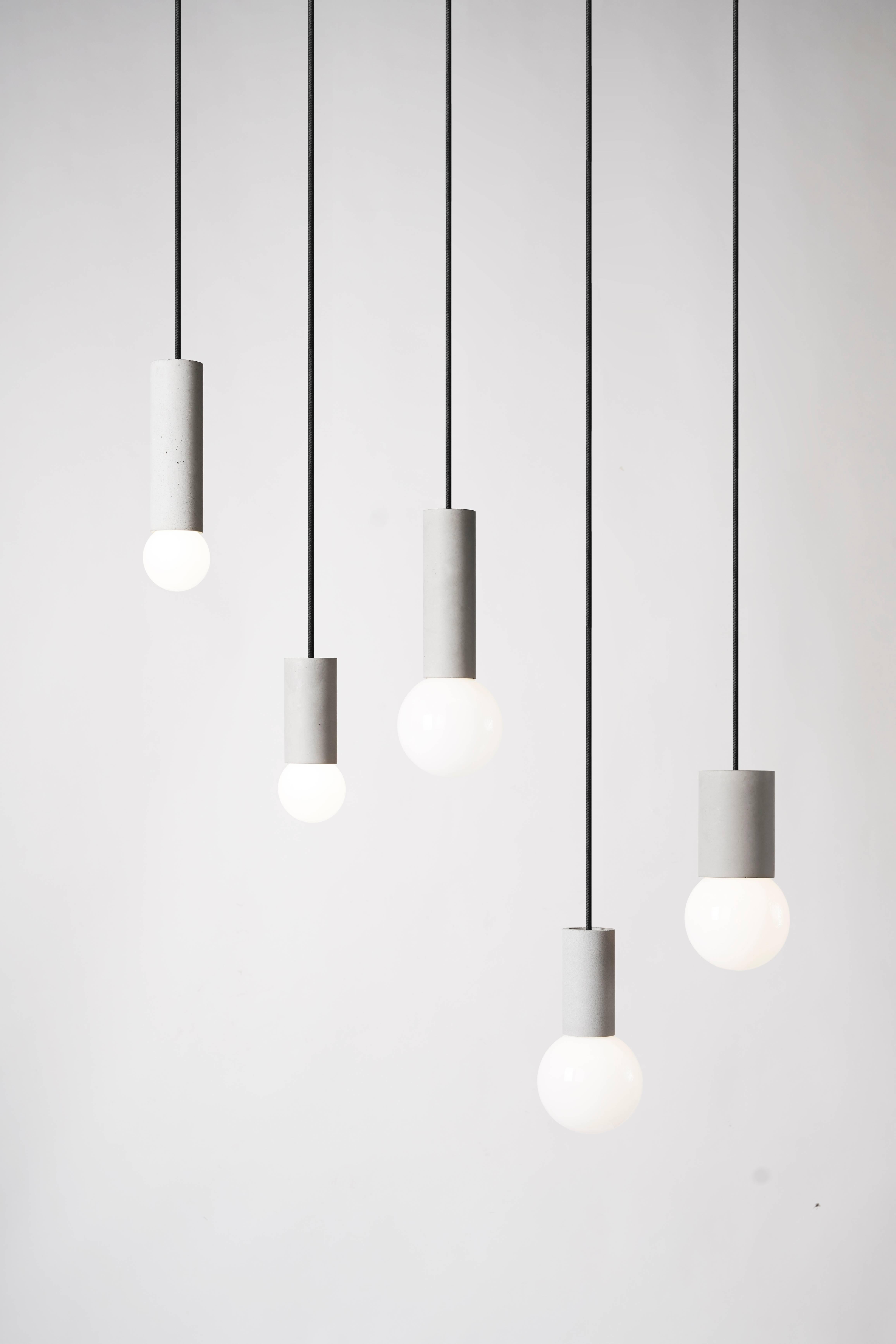 Industrial Ball 1, Concrete Ceiling Lamp by Bentu Design