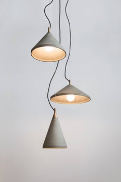 Ren 2, Concrete Pendant Lamp by Bentu Design