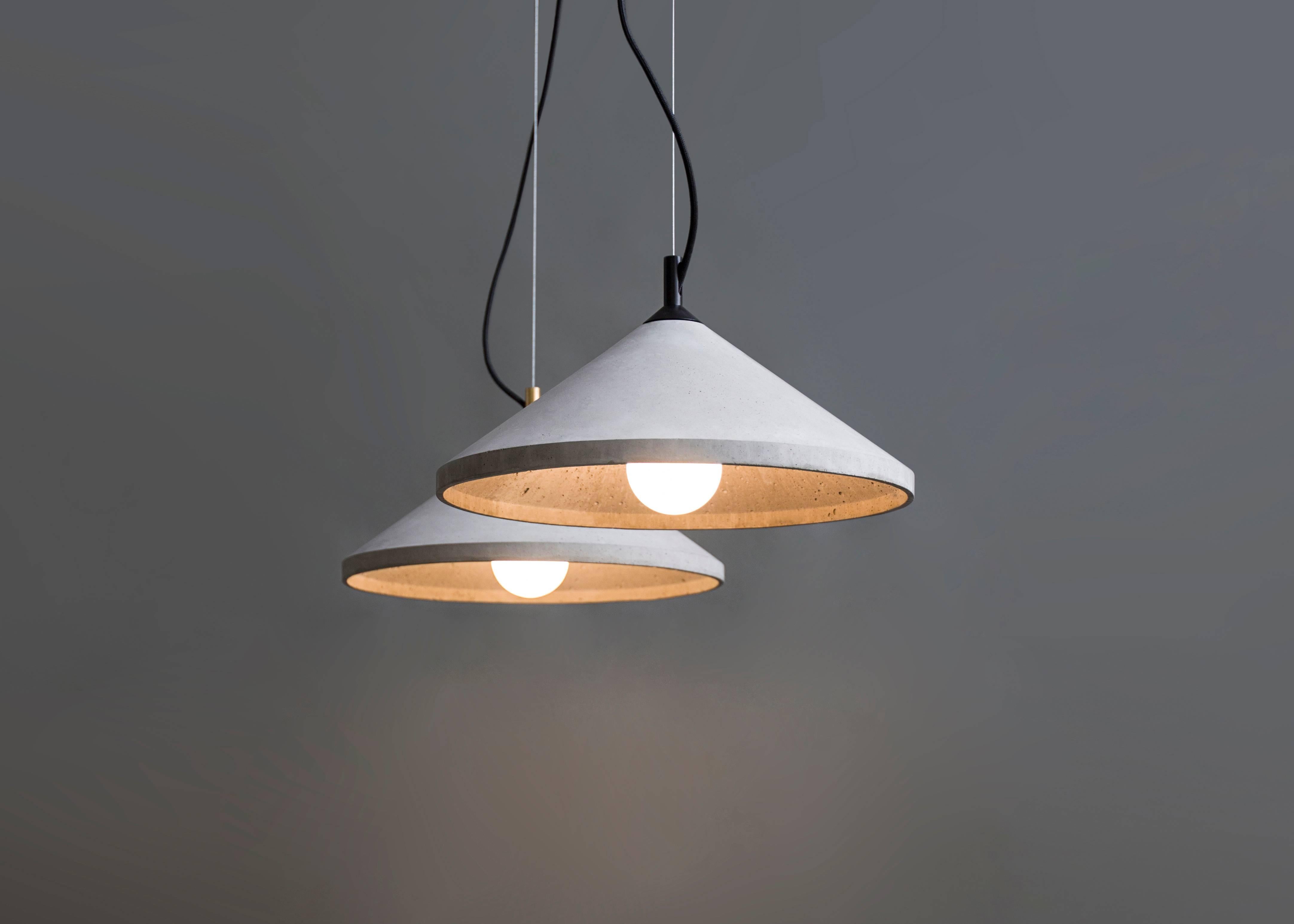 Industrial Ren 3, Concrete Pendant Lamp by Bentu Design For Sale