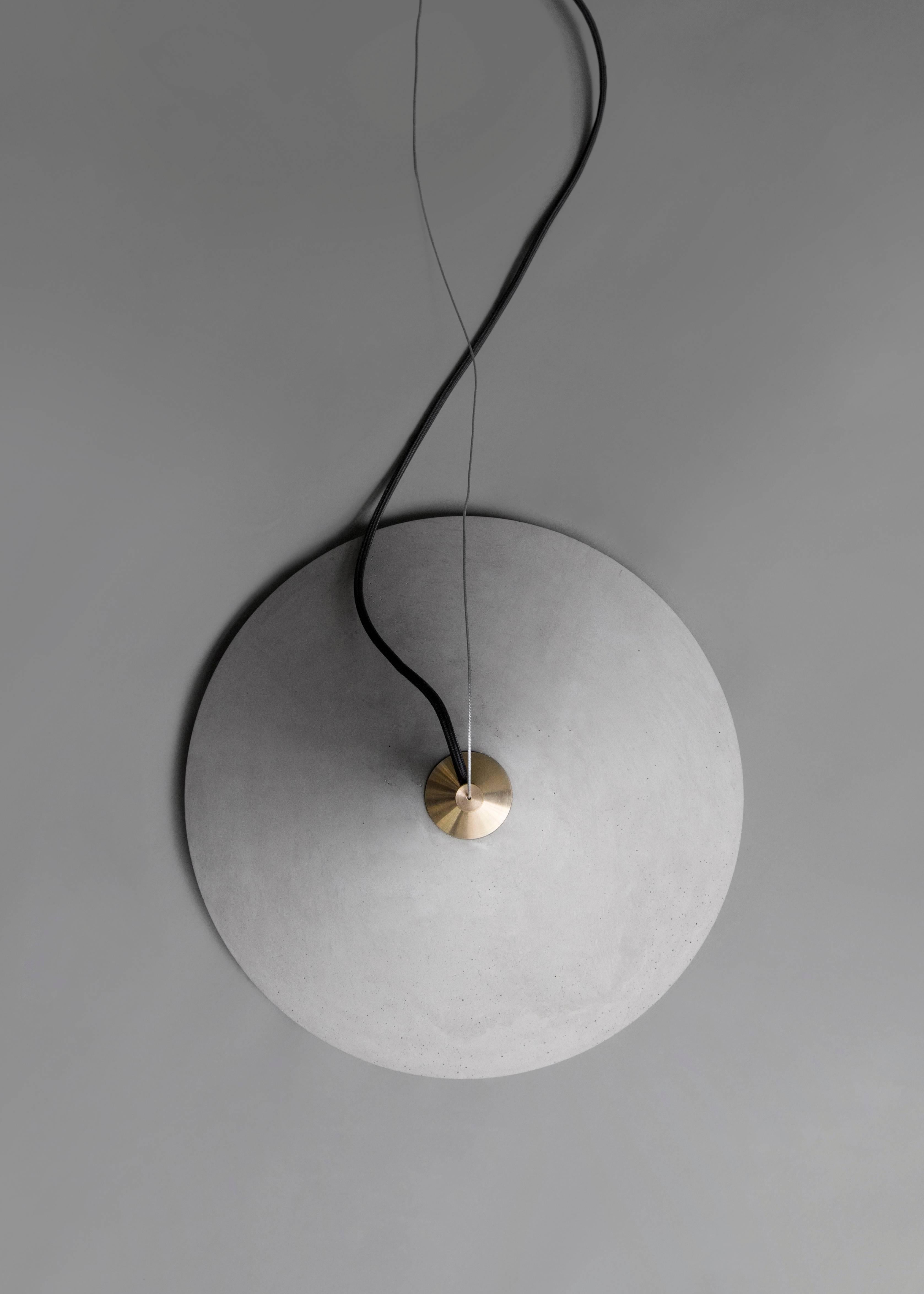 Contemporary Ren 3, Concrete Pendant Lamp by Bentu Design For Sale