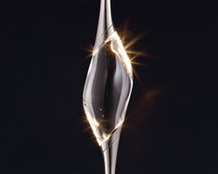 "Lampadario Il Pezzo 12 Long" - lunghezza 130cm/51,2" - nichel - cristallo - LED