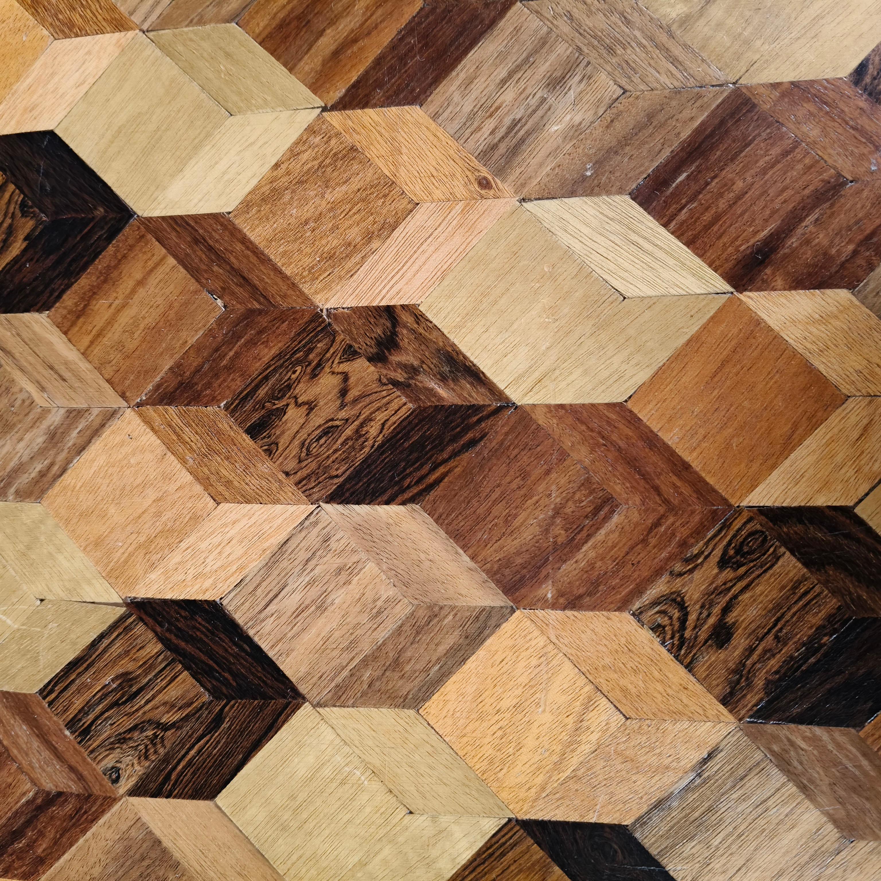 Parqueterie Don S. Shoemaker Plateau rectangulaire en parquet mexicain MCM en vente