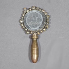 Feliciano Béjar Magnifier Shape Bronze And Polished Glass Magiscope Sculpture