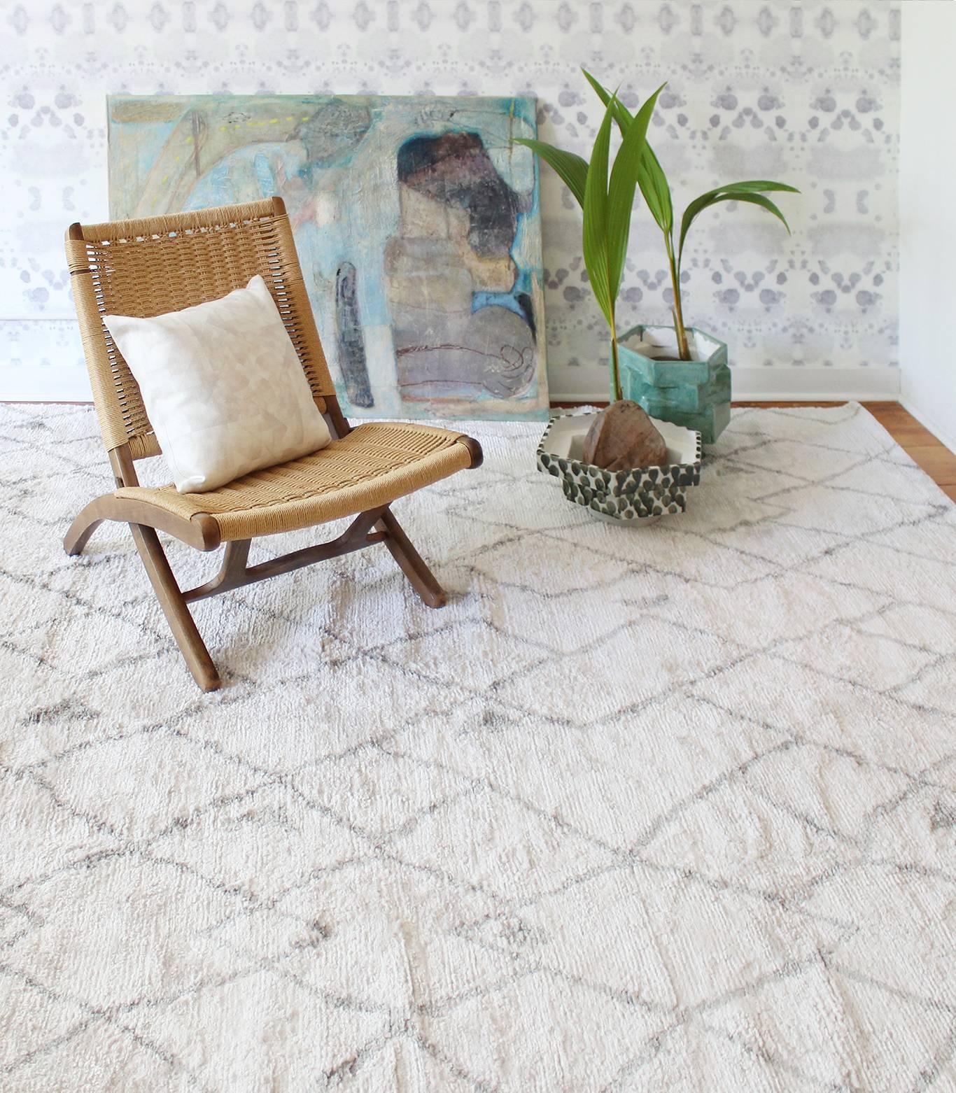 Eskayel, Alfombra Picos, Tejido Lulu 100% Seda Anudado a mano en venta