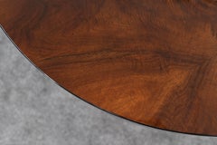 French Art Deco Extendable Walnut Burl and Chrome Dining Table, 1930s