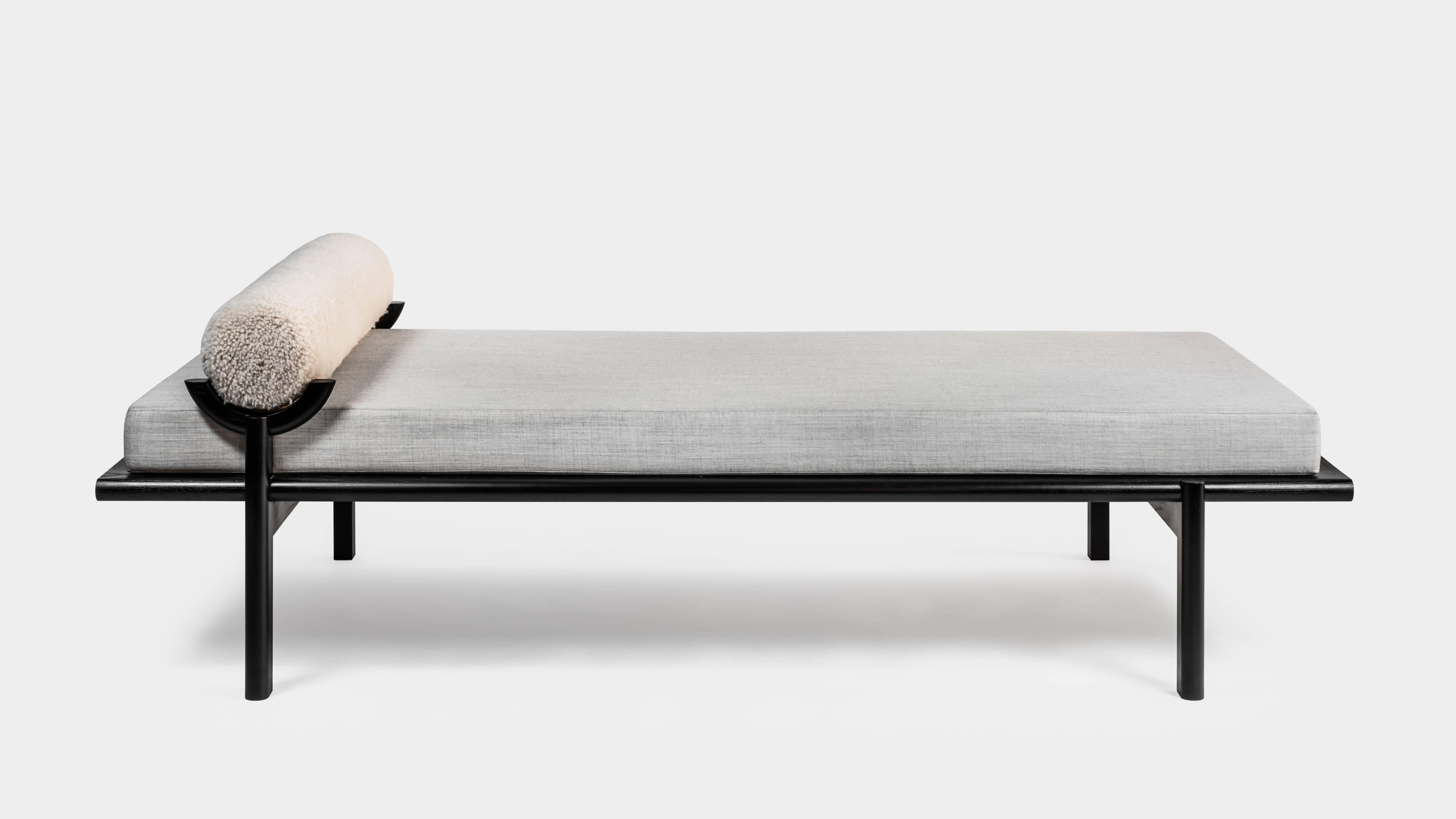 Not So General Gallery in Los Angeles is proud to present the Crescent Lounge.

Exquisitely crafted by design studio Vonnegut Kraft in their Sunset Park, Brooklyn studio, the Crescent Lounge is a daybed which is carefully composed of half round ash