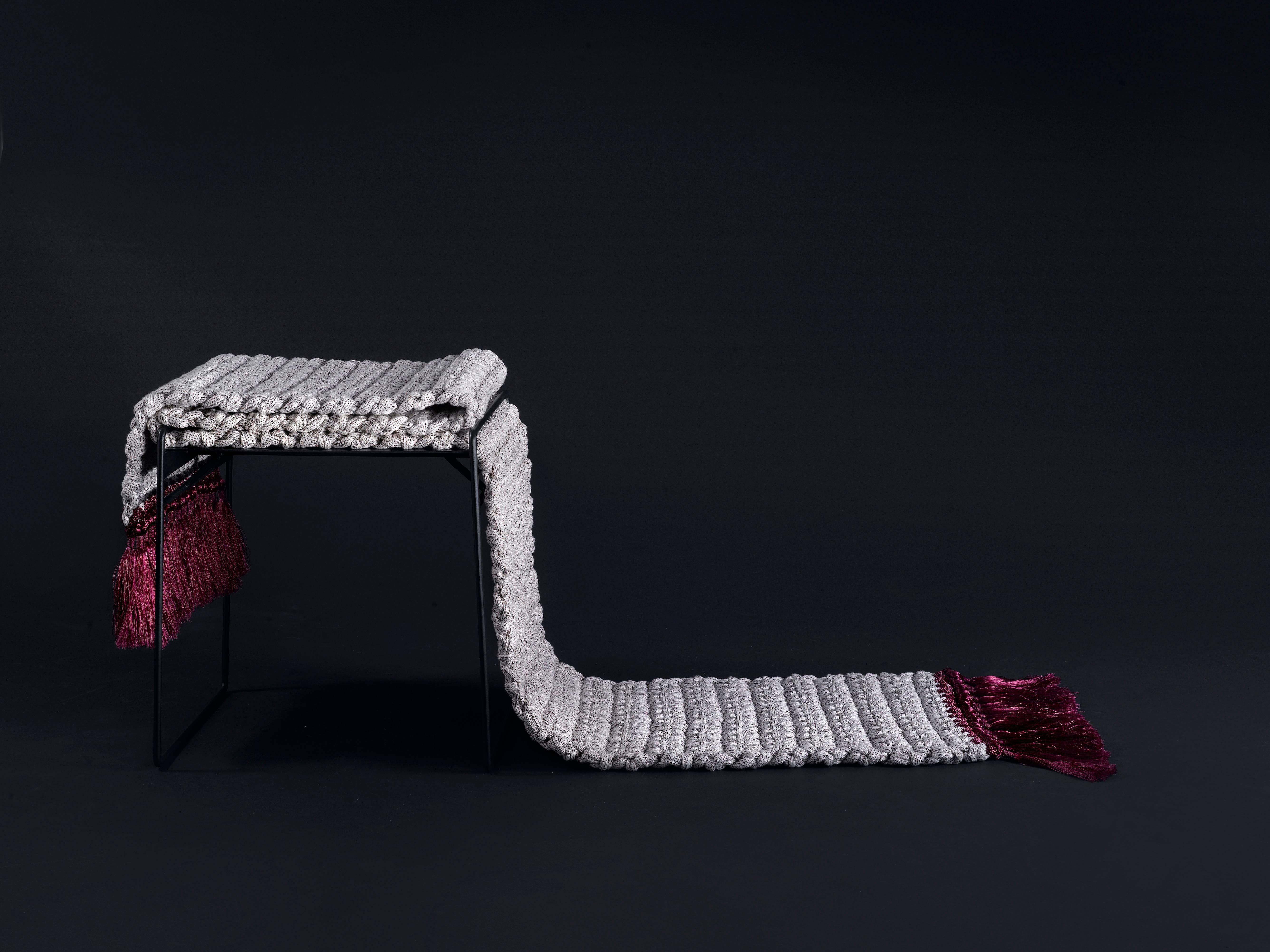 crochet stool