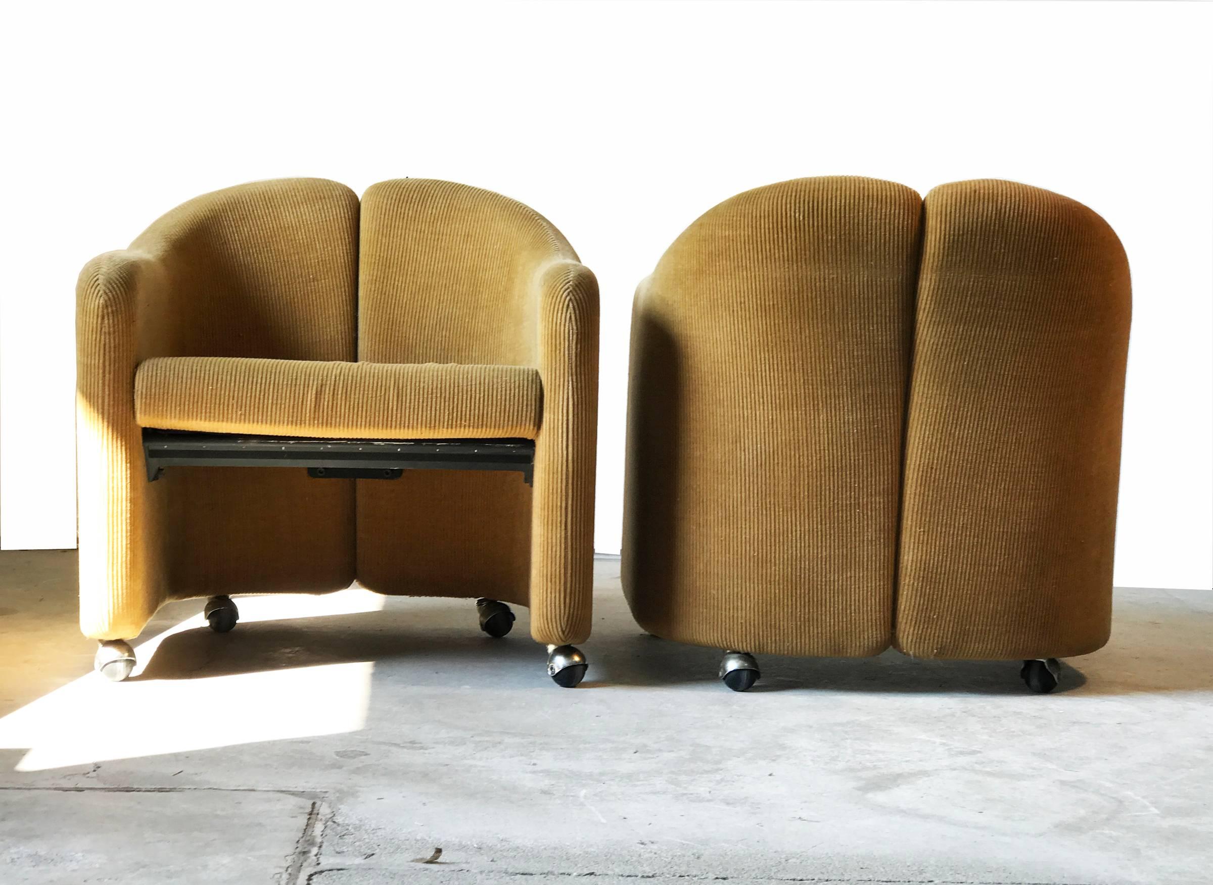 Italian PS 142 Armchairs by Eugenio Gerli for Tecno, 1966, Set of Four