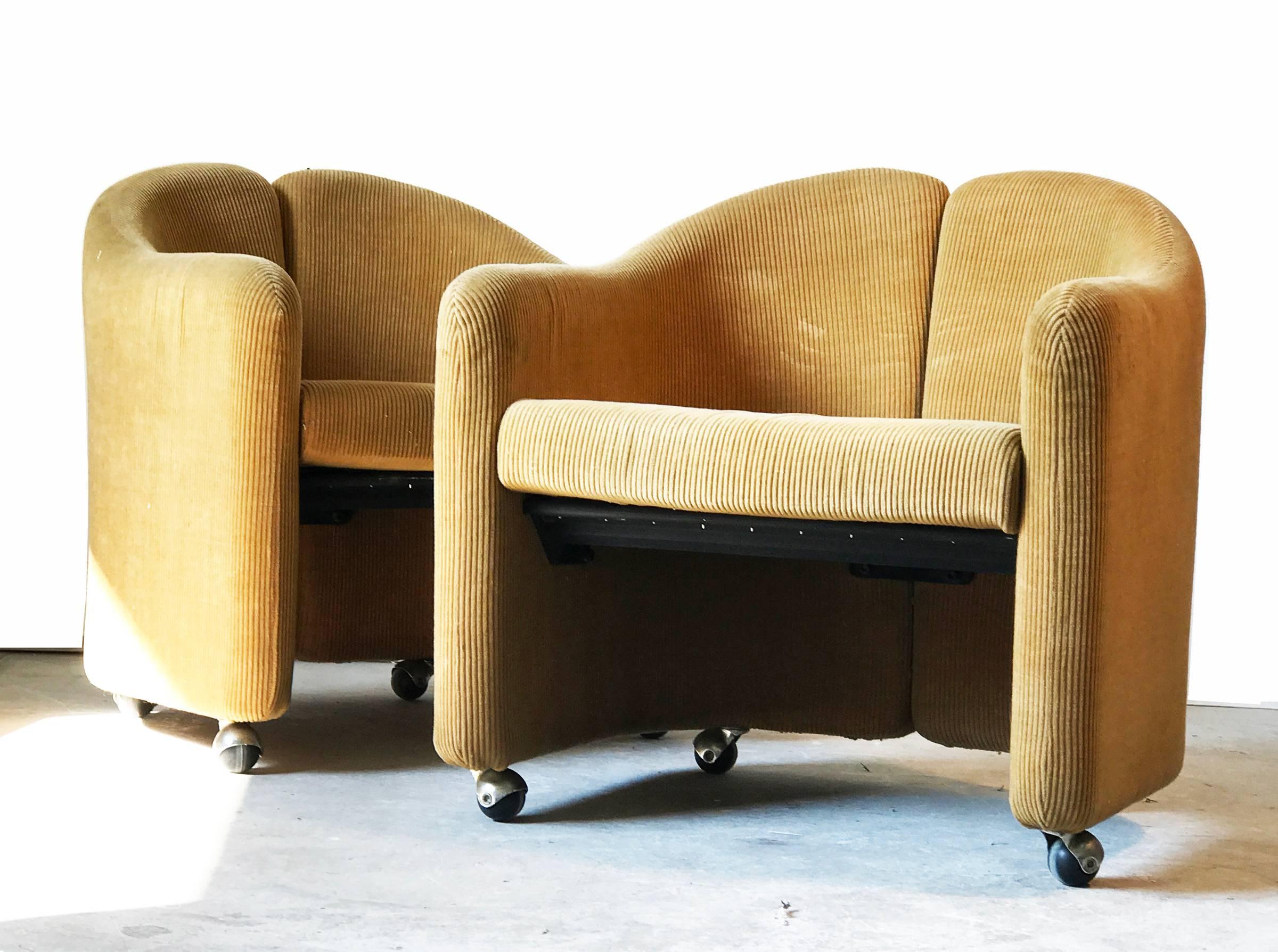 Mid-20th Century PS 142 Armchairs by Eugenio Gerli for Tecno, 1966, Set of Four