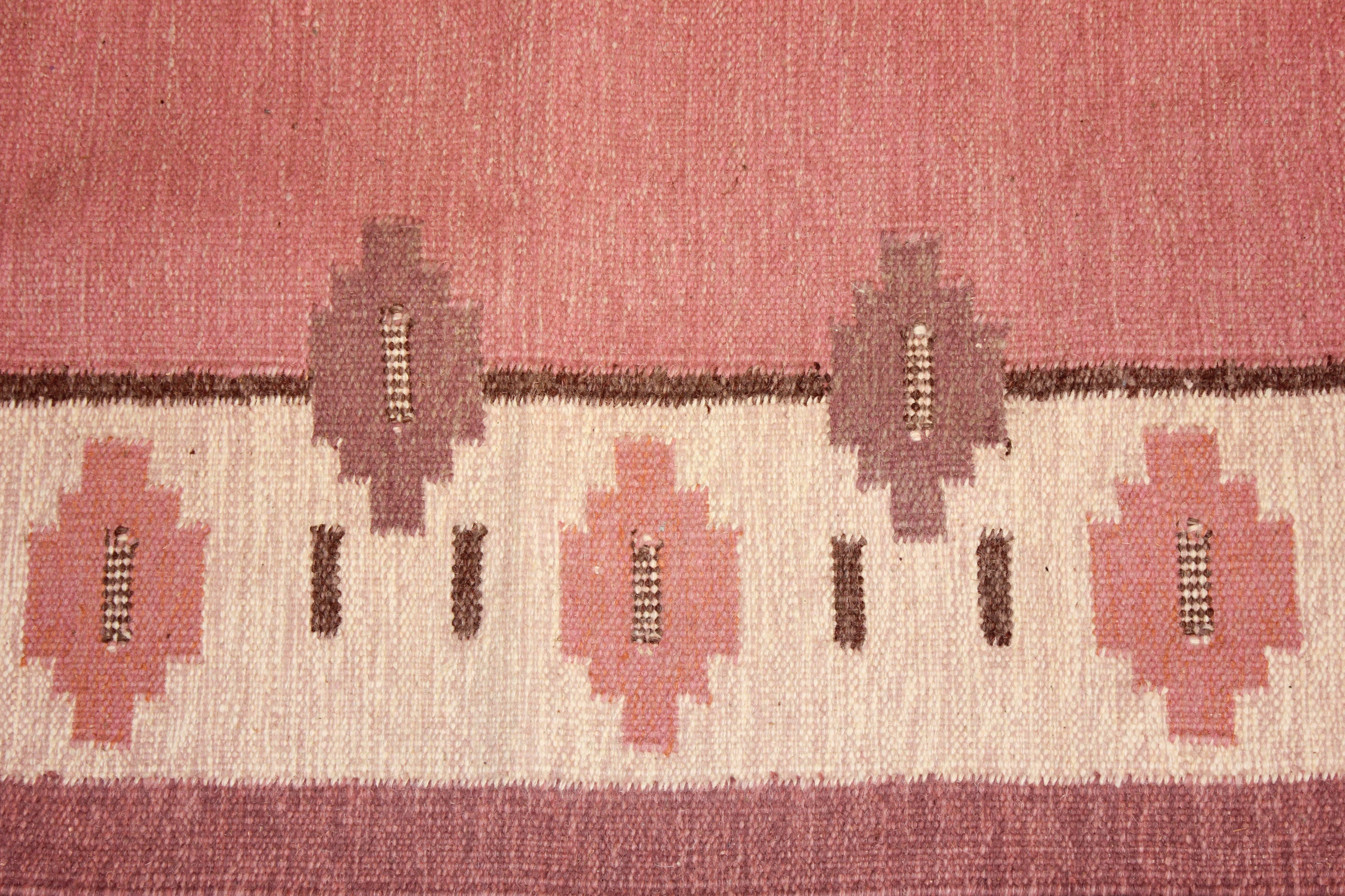 Mid-Century Modern Swedish Midcentury Flat-Weave Carpet