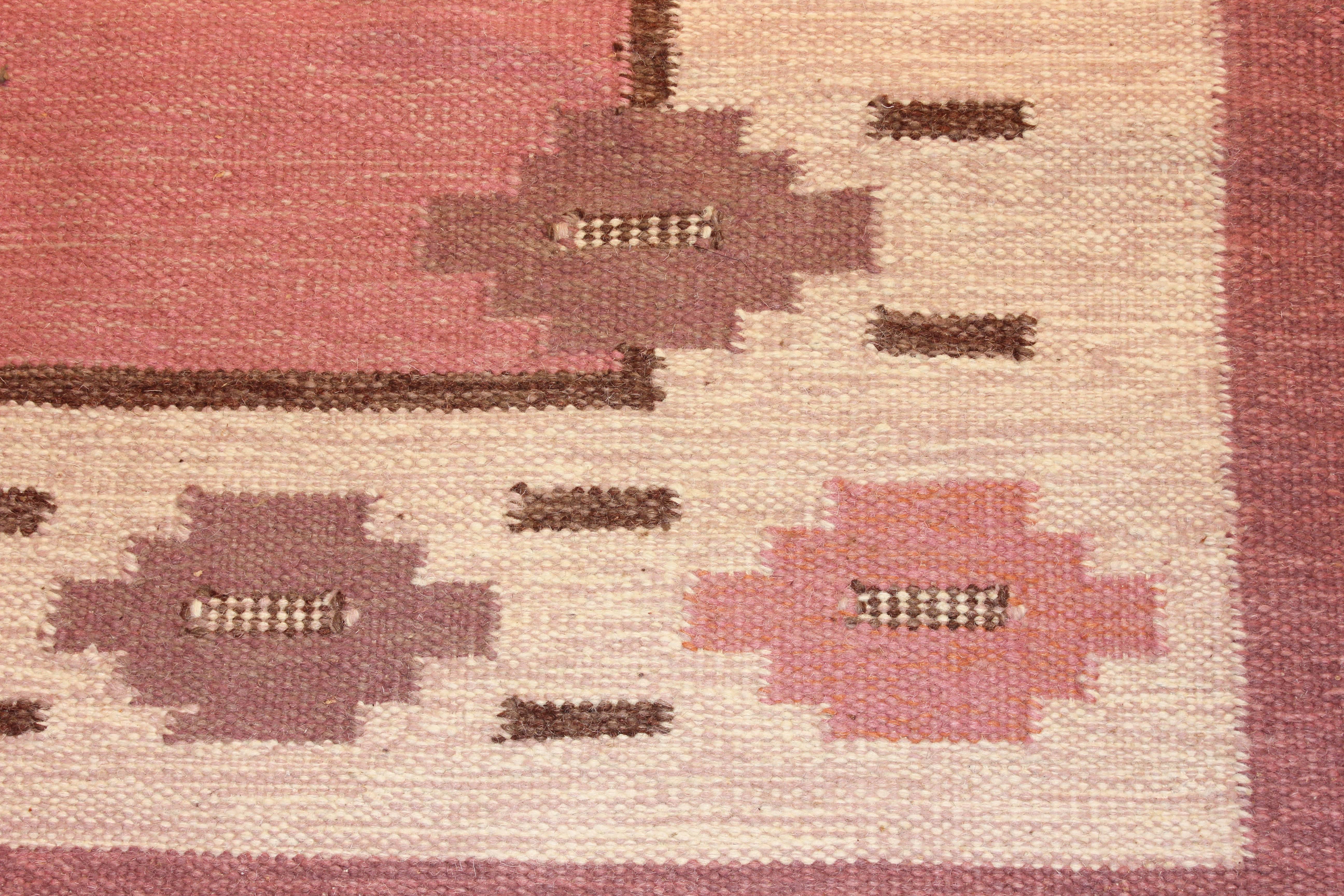 Mid-20th Century Swedish Midcentury Flat-Weave Carpet