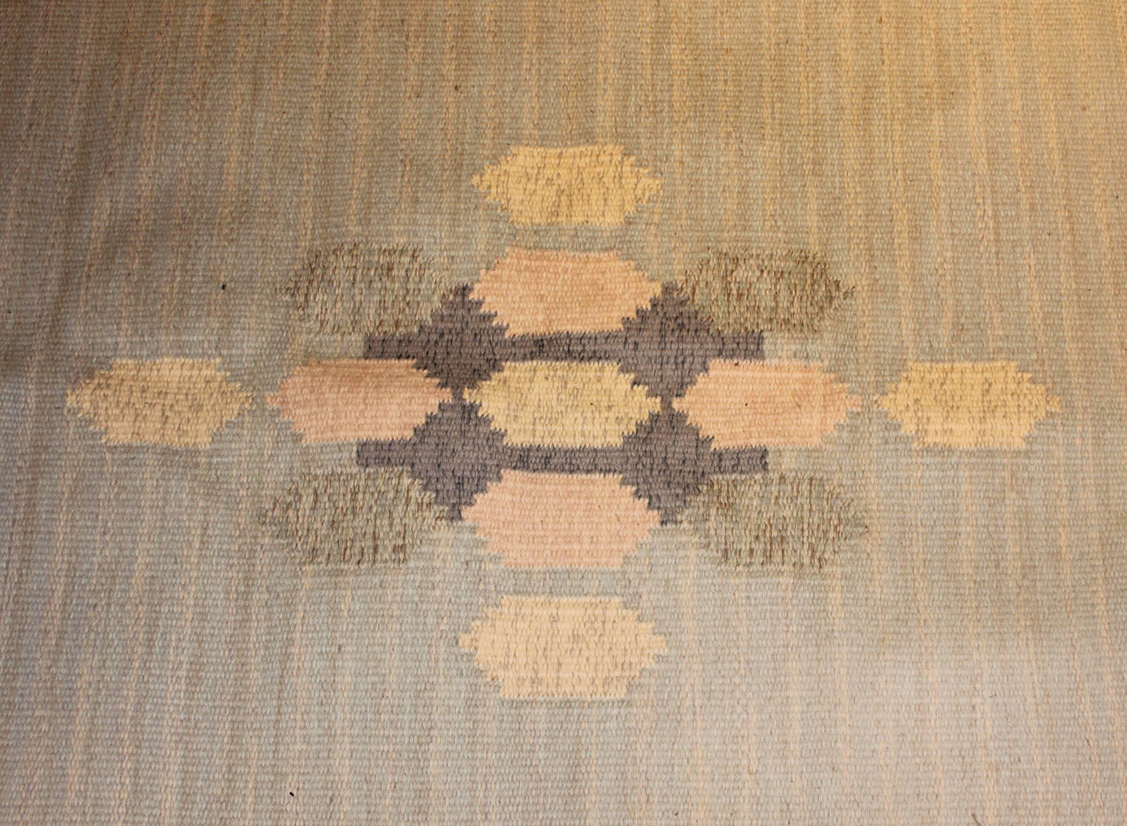 Mid-Century Modern Ingegerd Silow Midcentury Flat-Weave Carpet