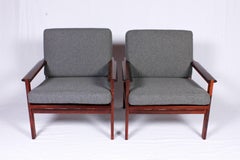 Pair of Rosewood Capella Lounge Chairs by Illum Wikkelsø