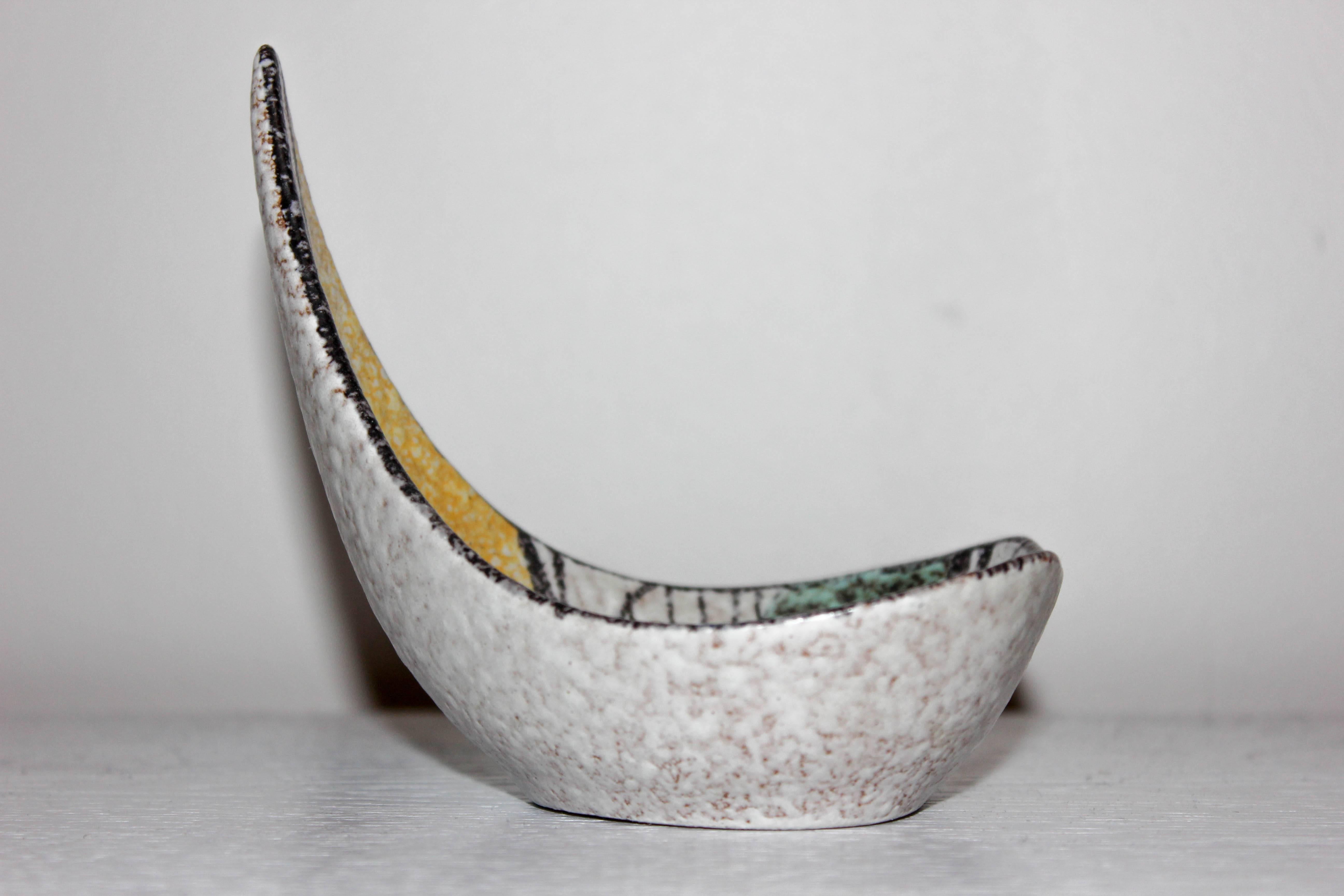 Mid-Century Modern Midcentury German Ceramic Bowl by Ruscha