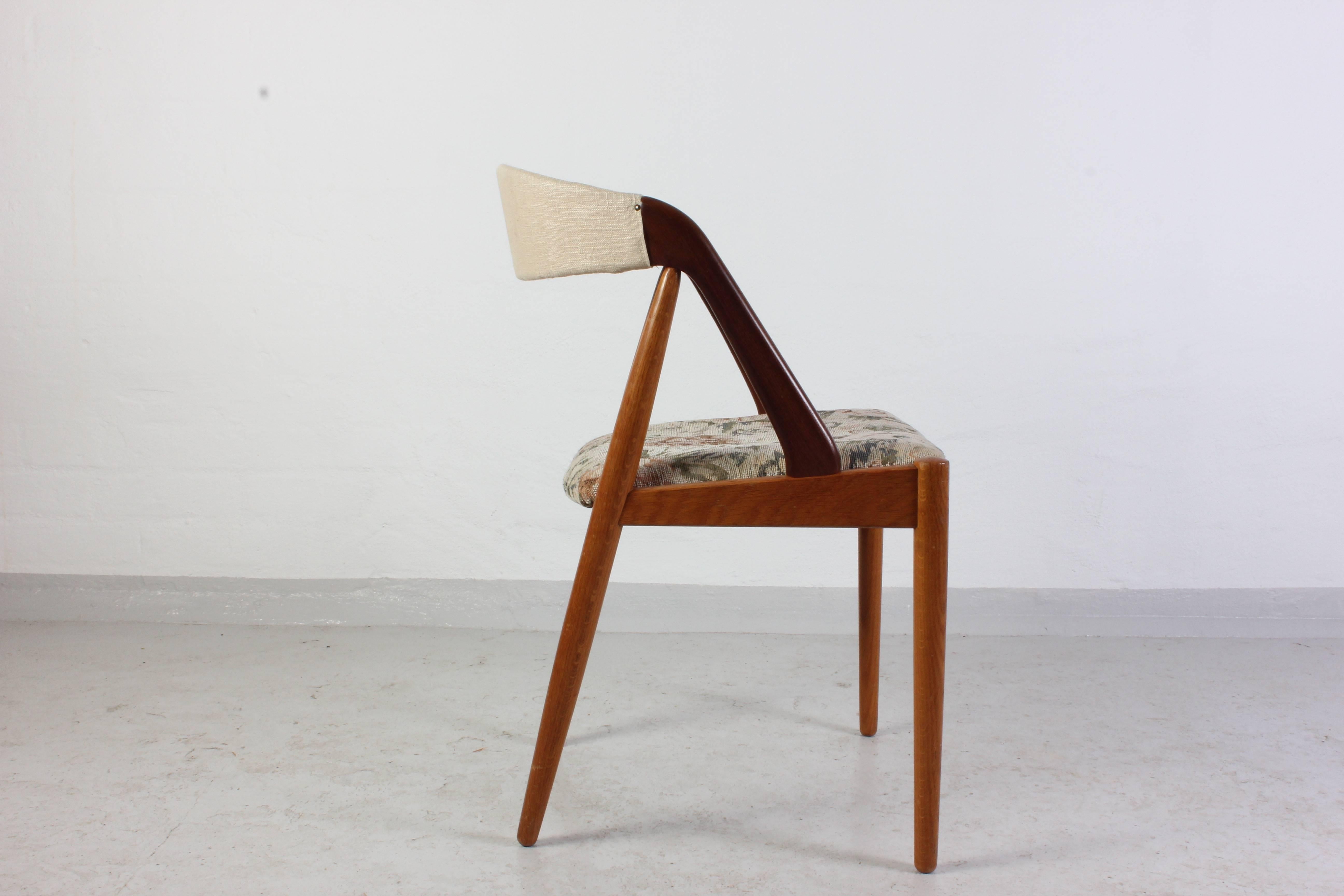 Danish Midcentury Teak and Oak Dining Chairs by Kai Kristiansen In Good Condition In Malmo, SE