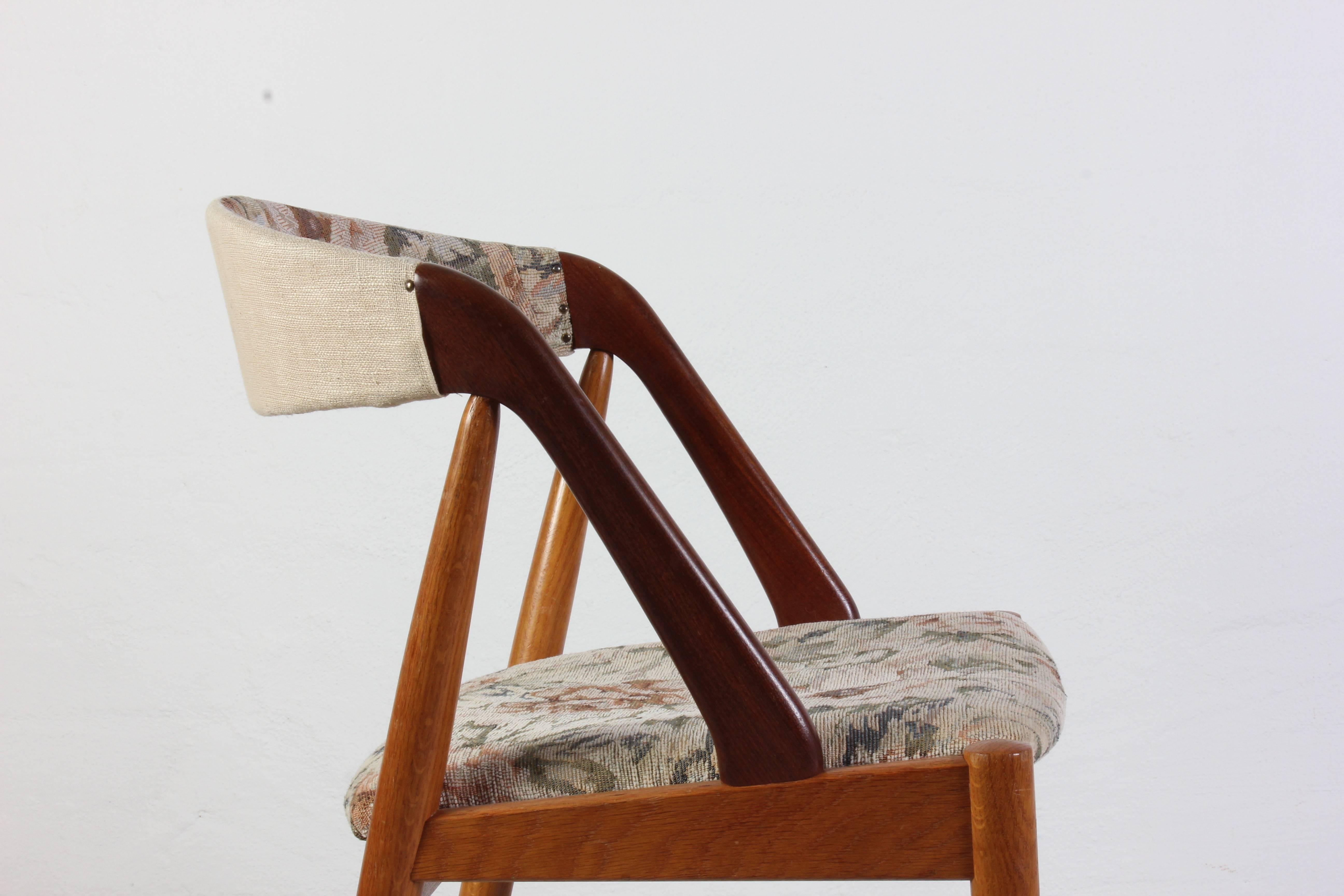 Mid-20th Century Danish Midcentury Teak and Oak Dining Chairs by Kai Kristiansen