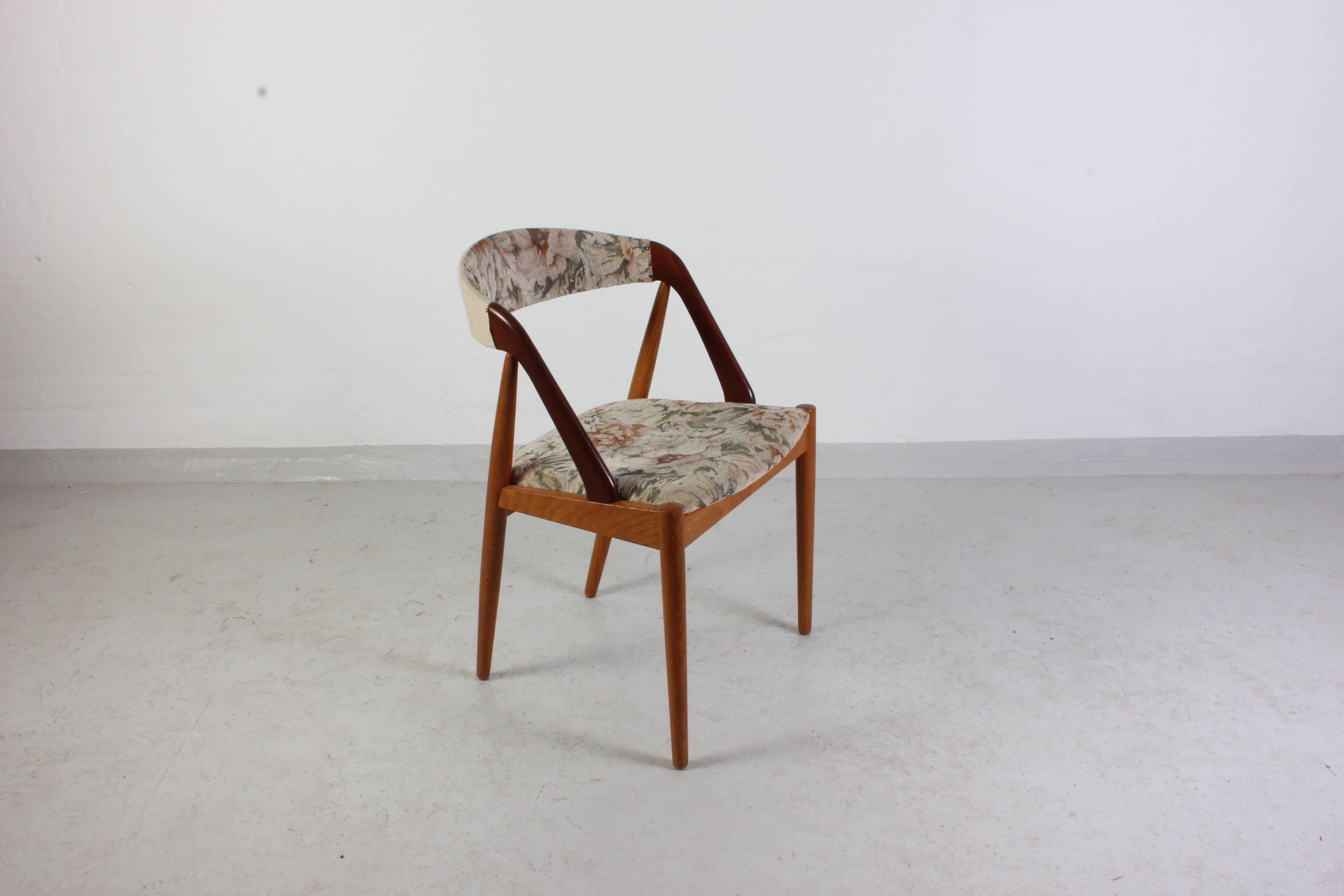 Danish Midcentury Teak and Oak Dining Chairs by Kai Kristiansen 2