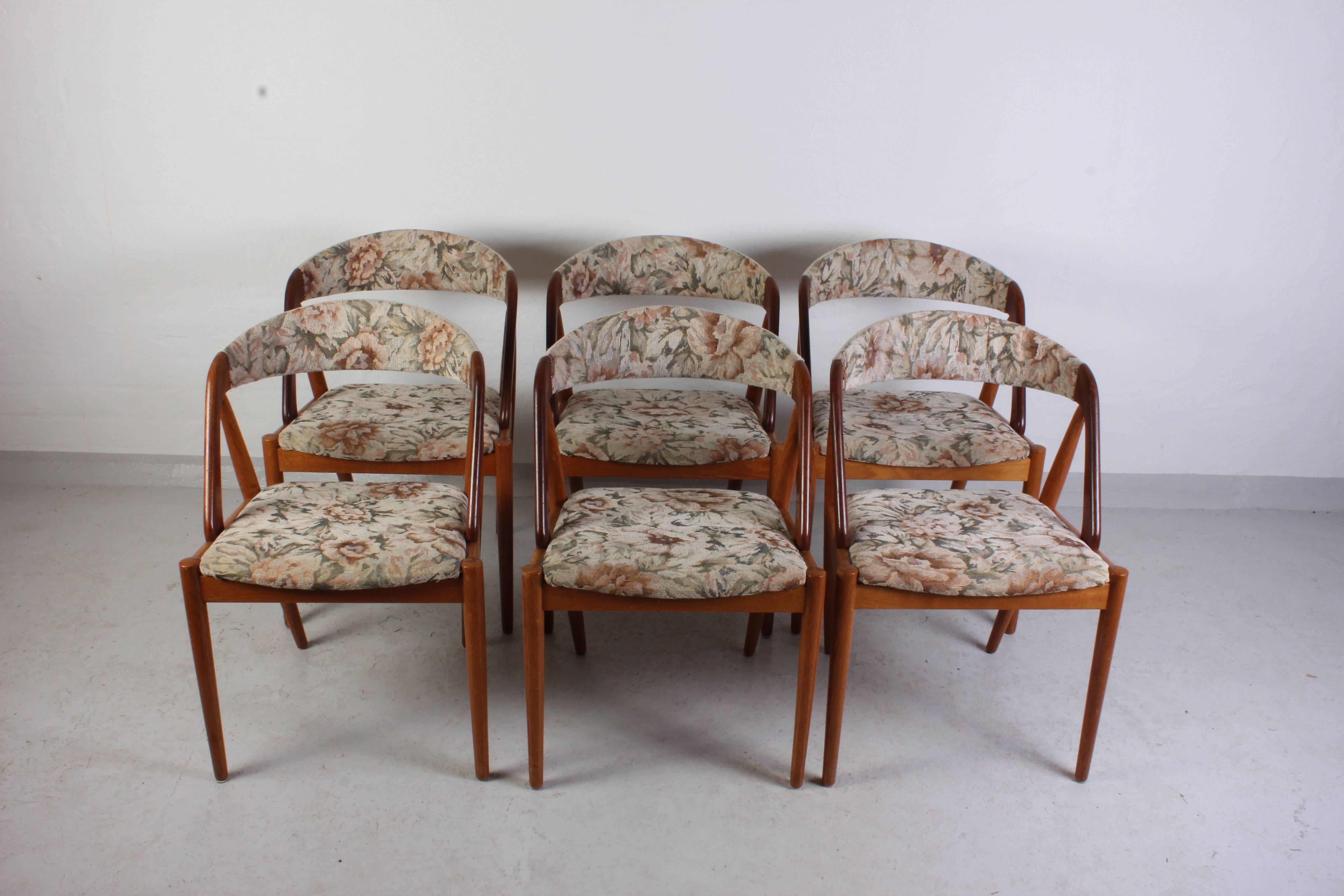 Danish Midcentury Teak and Oak Dining Chairs by Kai Kristiansen 3