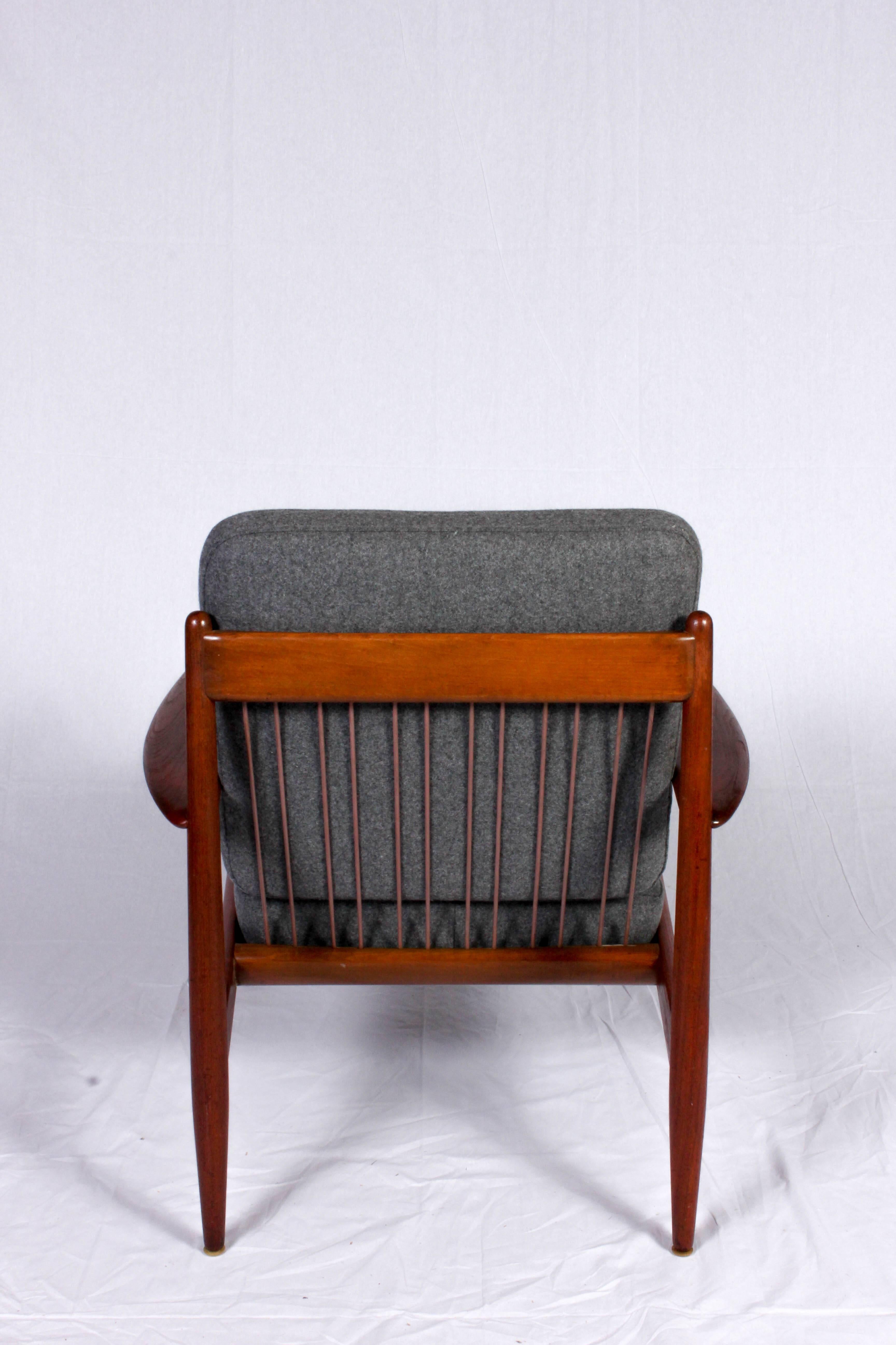 Mid-Century Modern Midcentury Danish Grete Jalk Teak Lounge Chair for Glostrup Møbler
