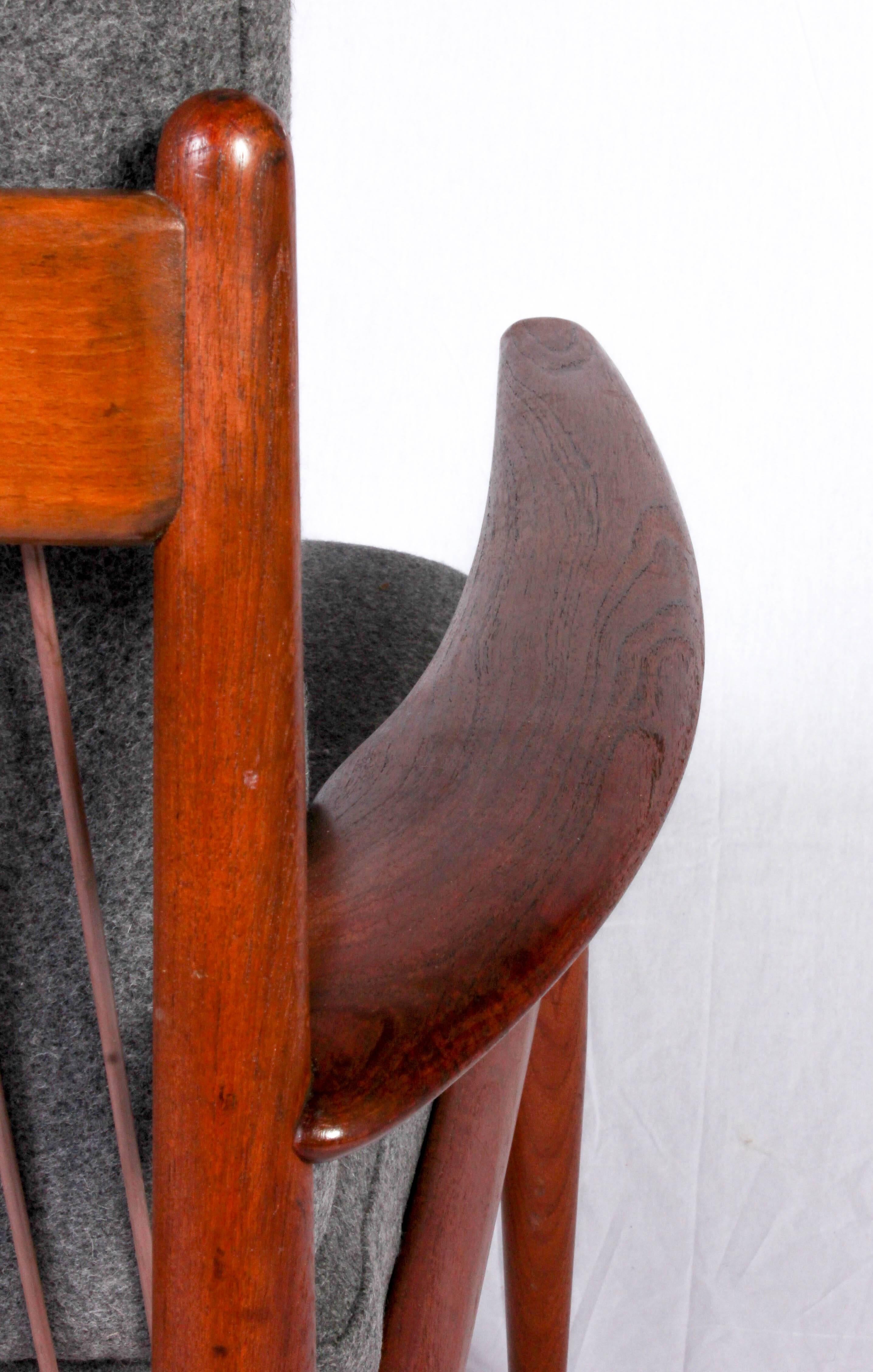 Midcentury Danish Grete Jalk Teak Lounge Chair for Glostrup Møbler 2