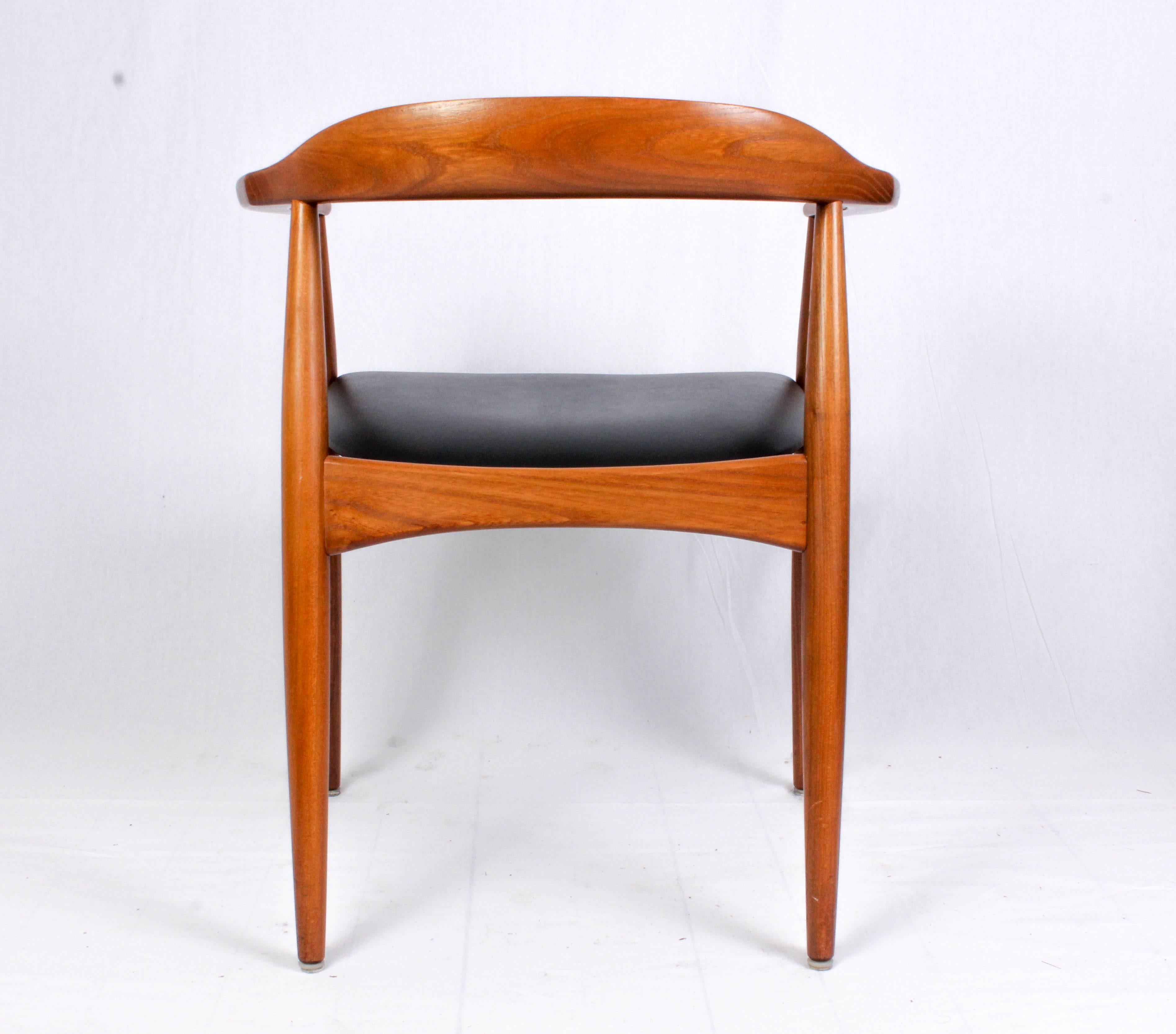 Faux Leather Midcentury Armchair by Illum Wikkelsø for Niels Eilersen