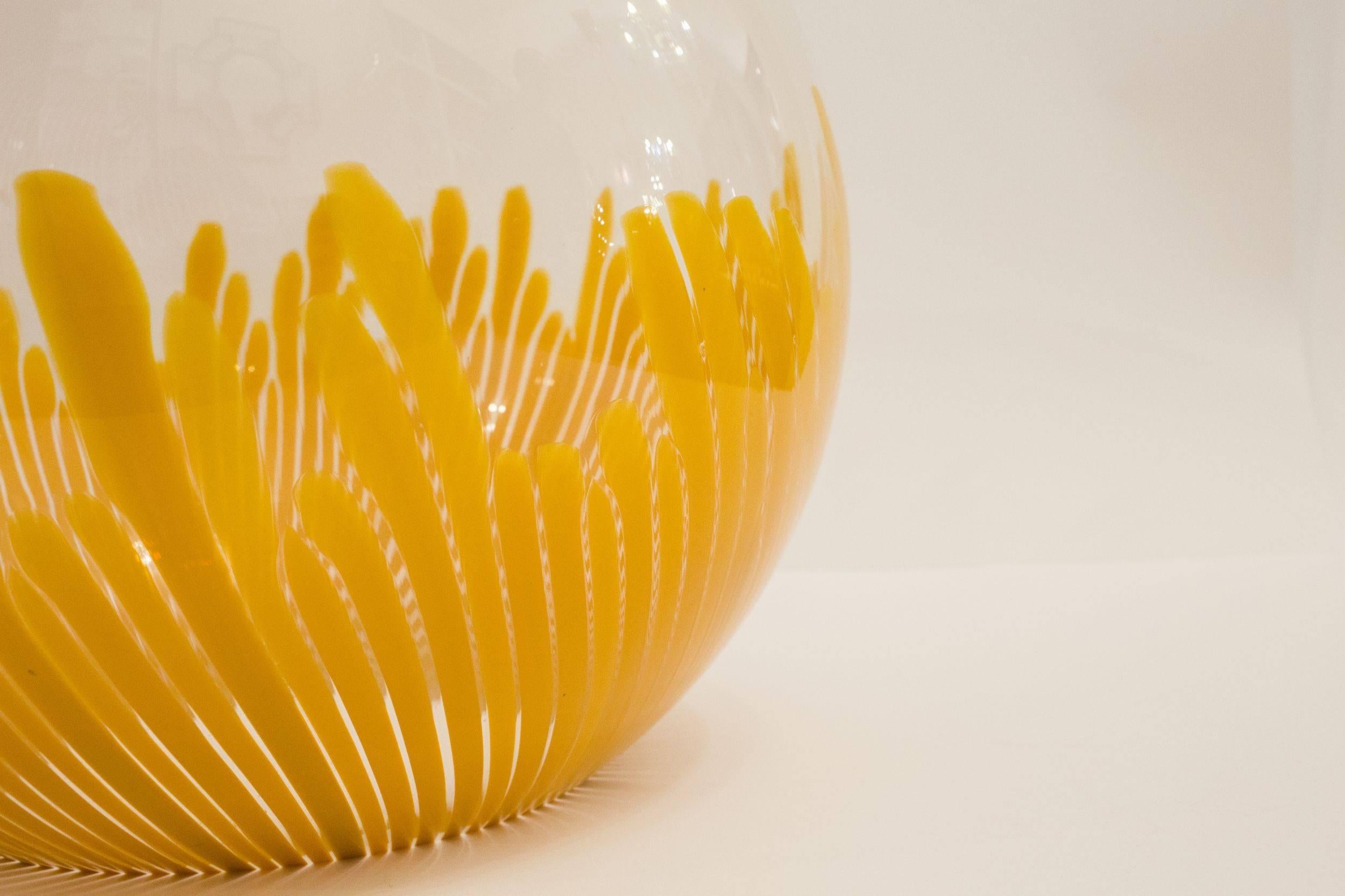 Venini Ludovico Diaz de Santillana Anemone Murano Blown Glass Table Lamp, 1965 In Good Condition In Cagliari, IT