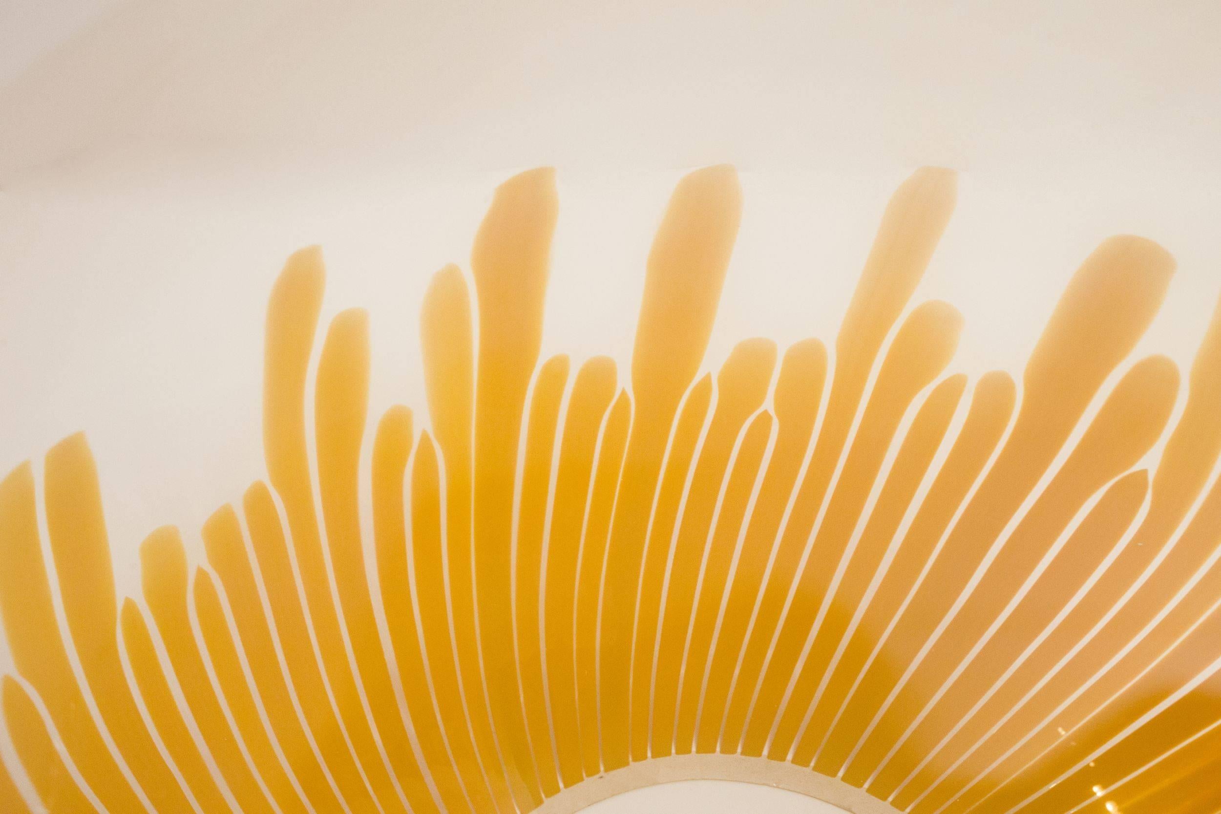 Mid-20th Century Venini Ludovico Diaz de Santillana Anemone Murano Blown Glass Table Lamp, 1965
