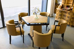 Art Deco Gambling Table Pentagon, 1930, France