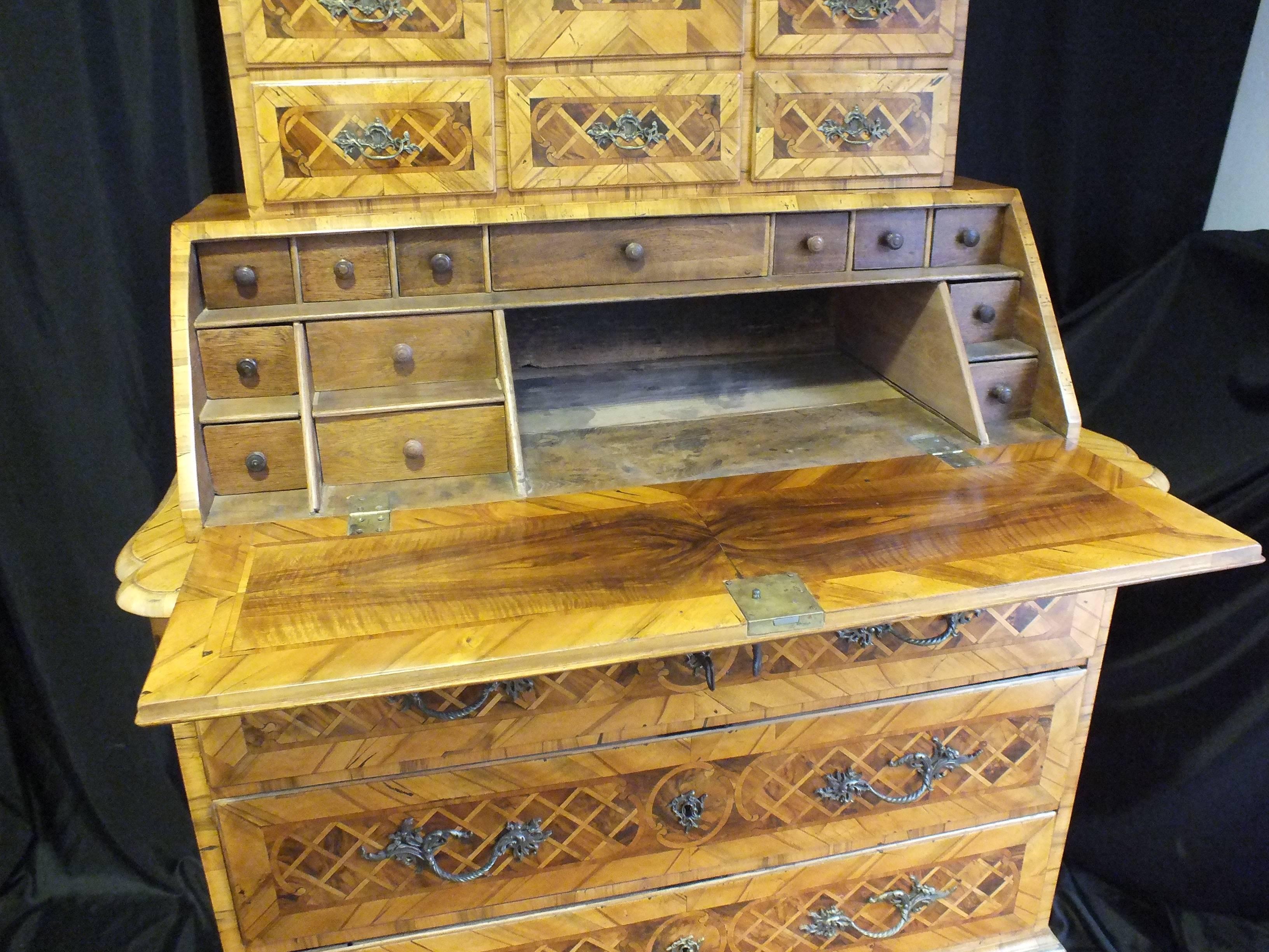 Tabernacle Baroque Secretary; 1870, Germany In Good Condition For Sale In Homburg, DE