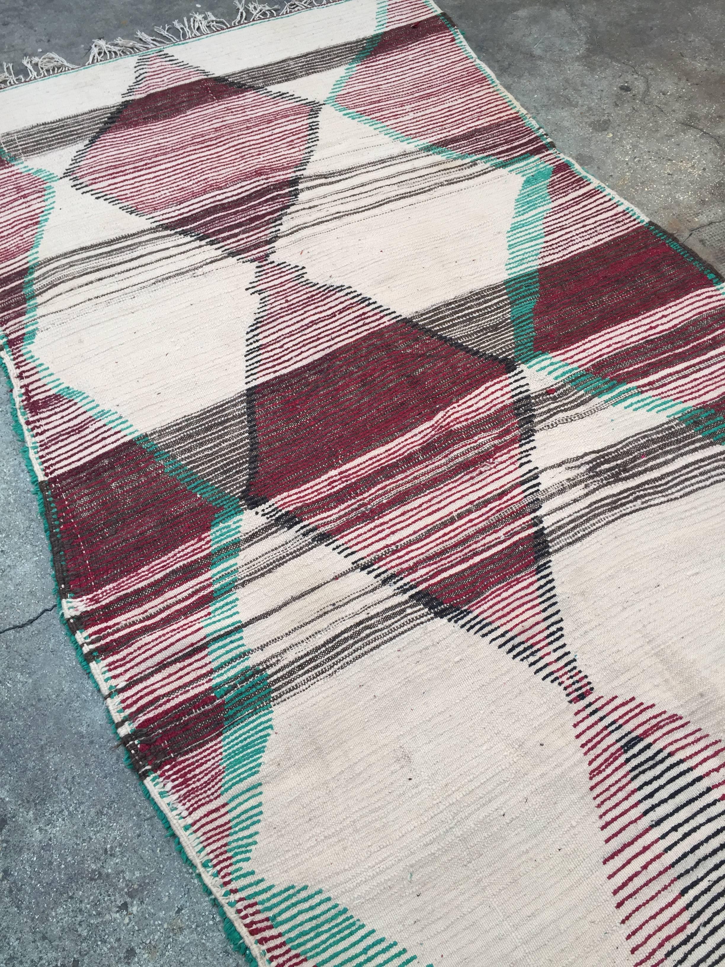 Vintage Moroccan Rug, Azilal, Middle Atlas, 1990s 2