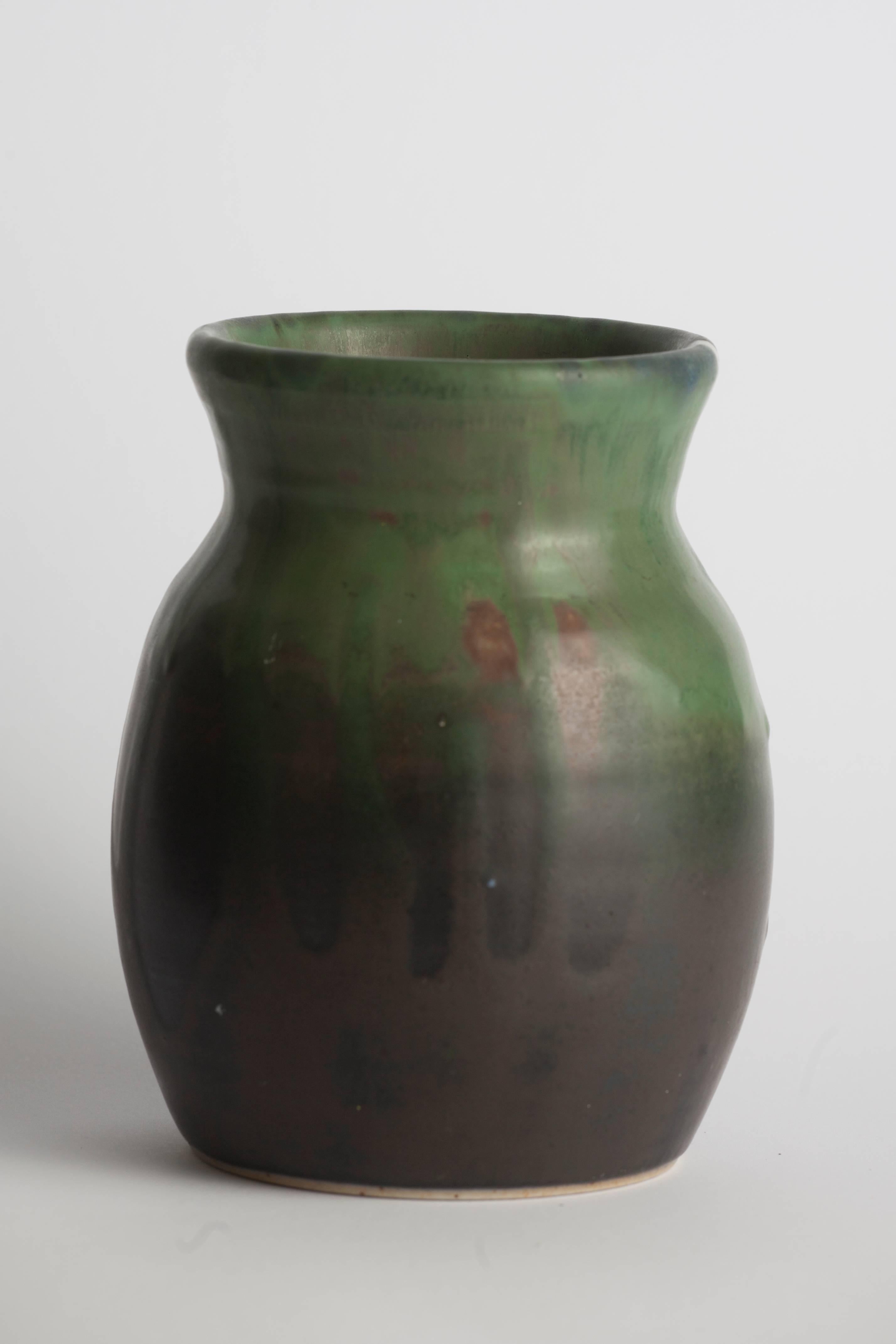 Green Vase Designed by Jens Peter Dahl Jensen For Sale 1