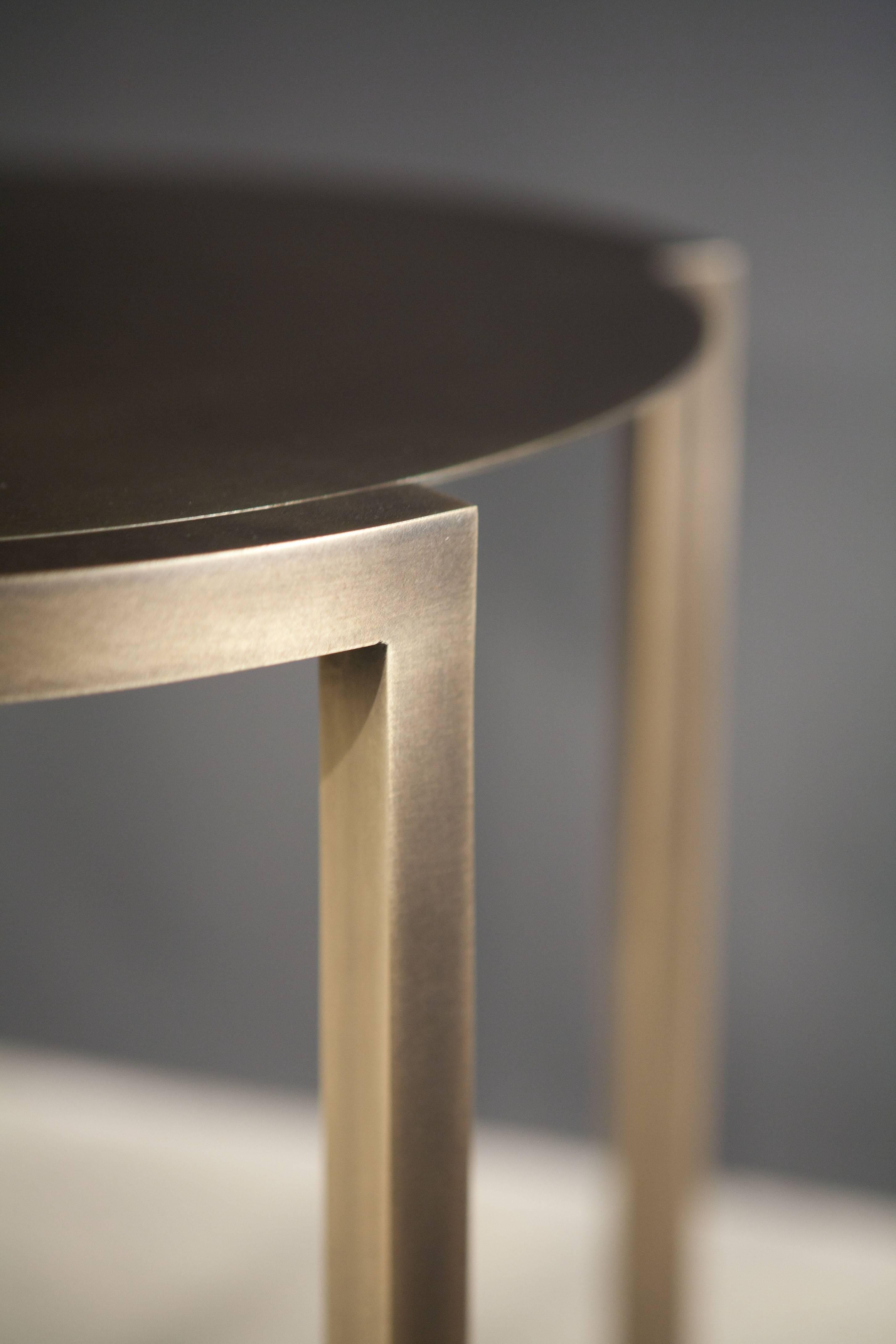 COVET Side Table in Brass by Soraya Osorio In New Condition For Sale In Vero Beach, FL