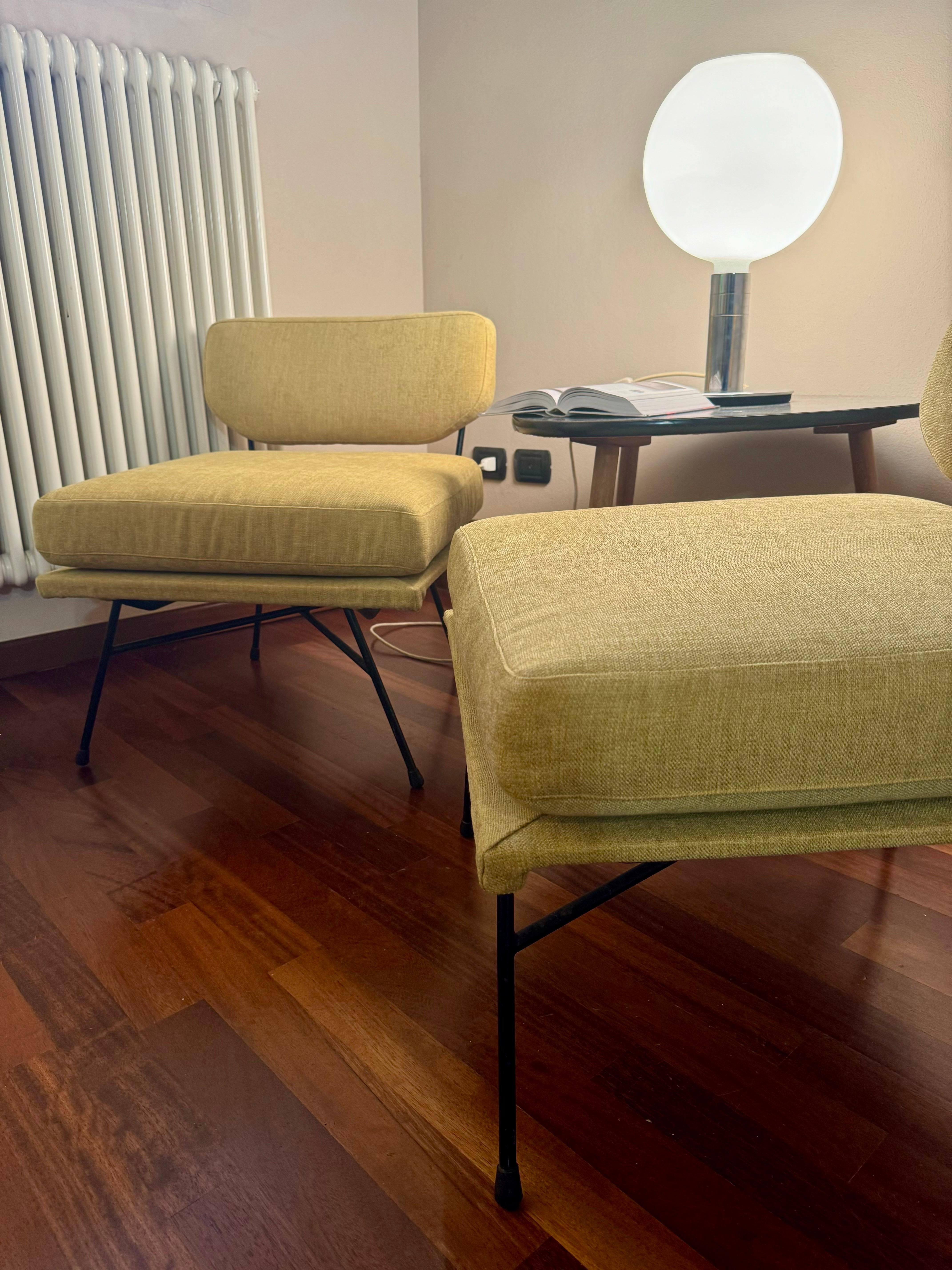 2 Elettra Armchairs by BBPR Studio From Arflex, 1955s 13