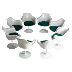Ensemble de 8 Fauteuils de salle à manger Tulipe par E. Saarenin Knoll 1969