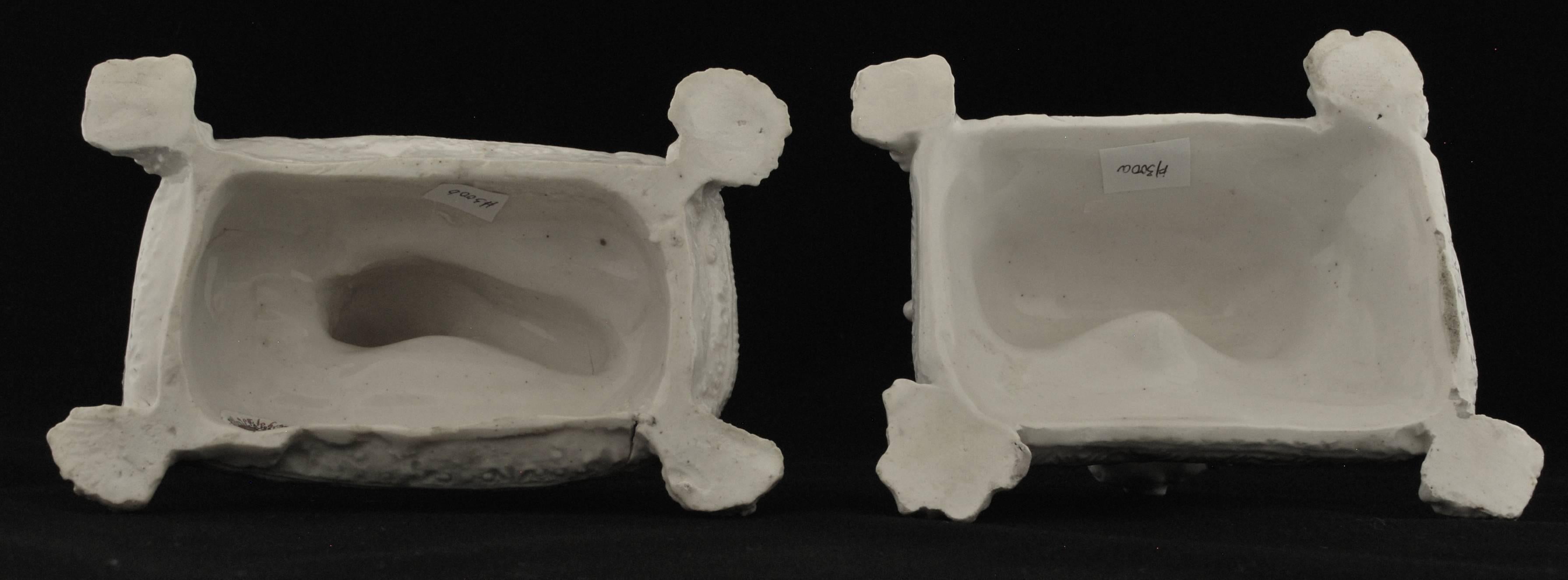 Pair of Pug Dogs. Bow Porcelain C1754 3