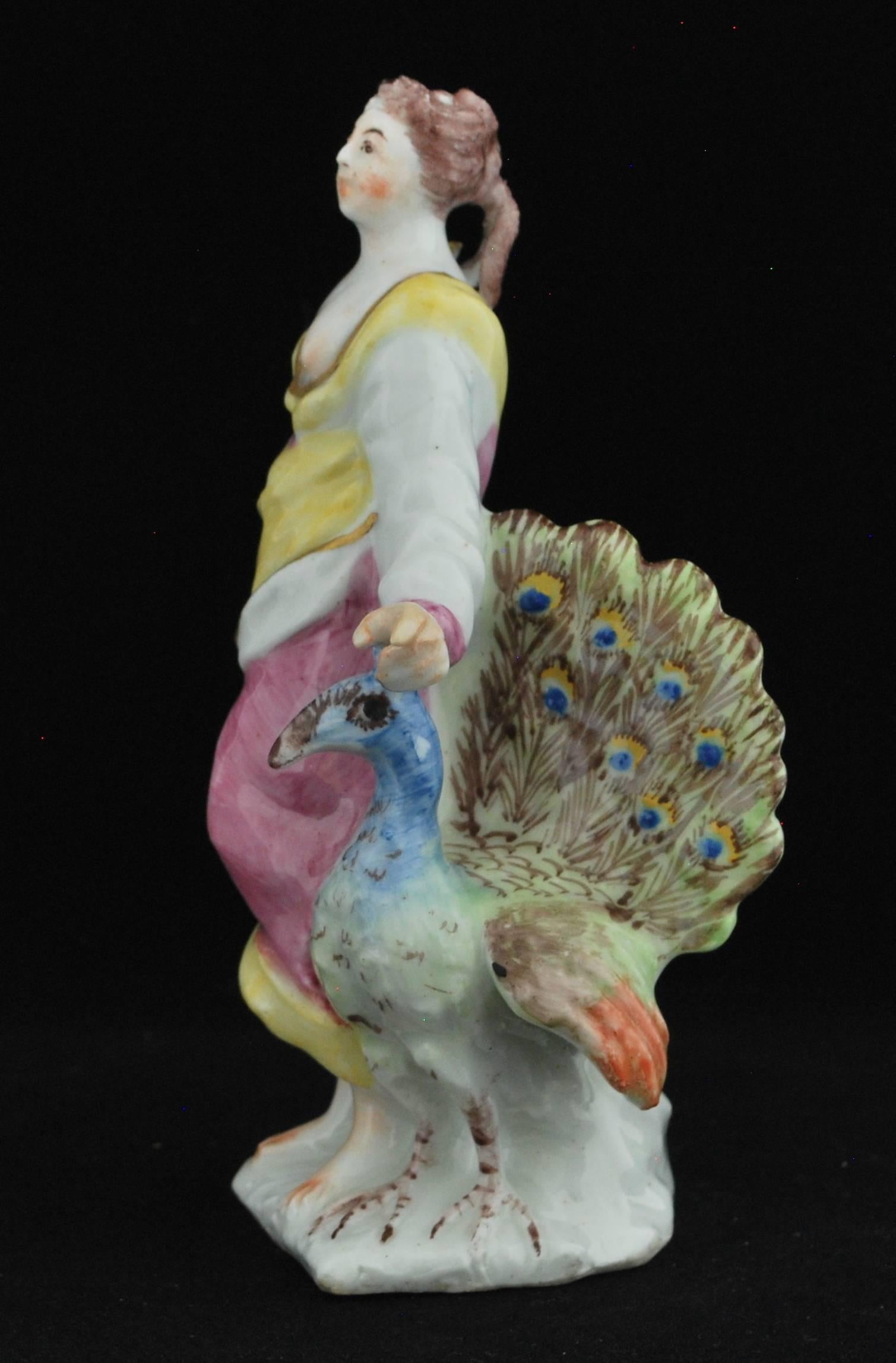 Pareja de figuras: Júpiter y Juno, o Zeus y Hera. Bow Porcelain C1752 en venta 2