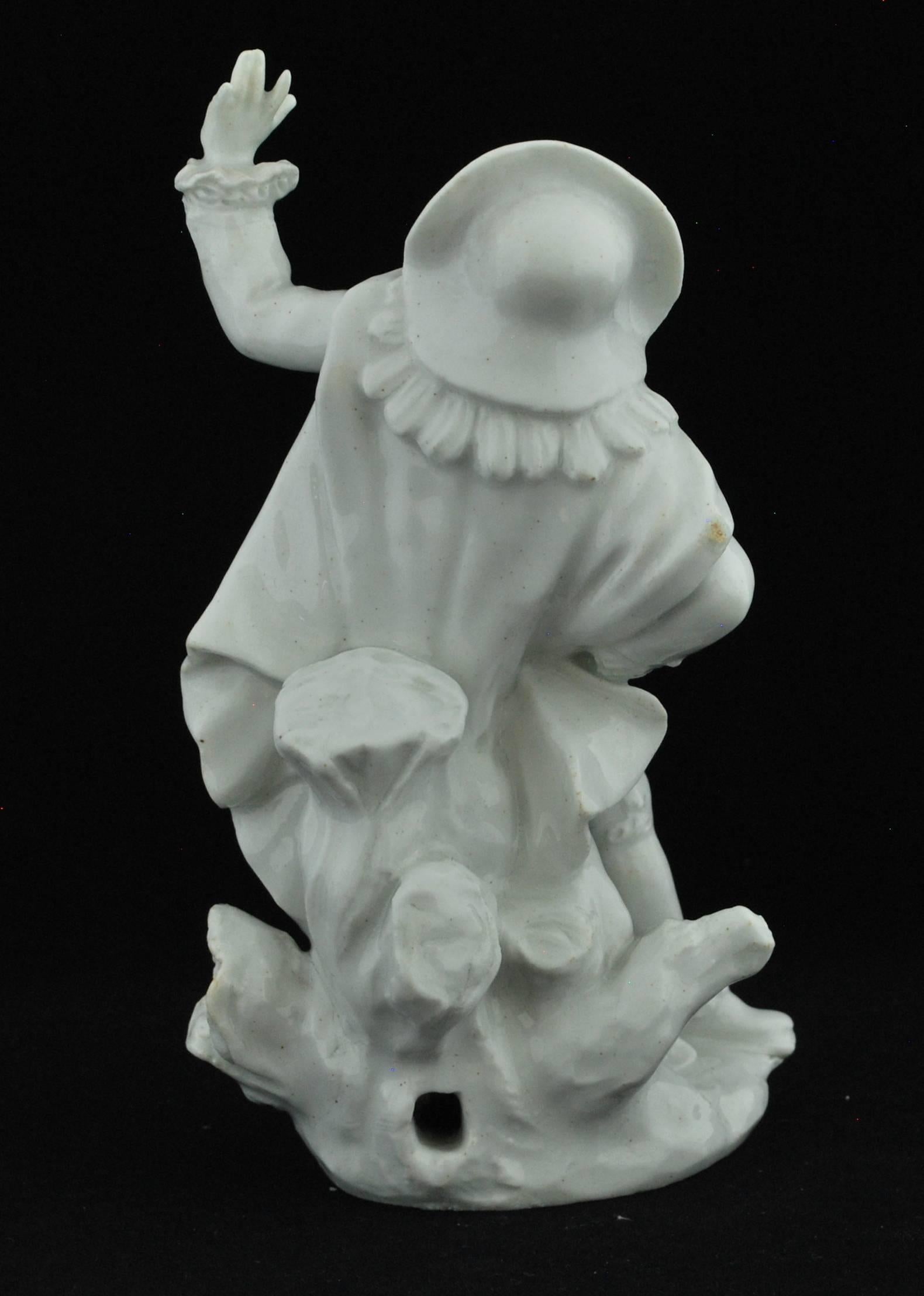 18th Century Doctor, from the Commedia Dell'arte, Bow Porcelain, circa 1752 For Sale