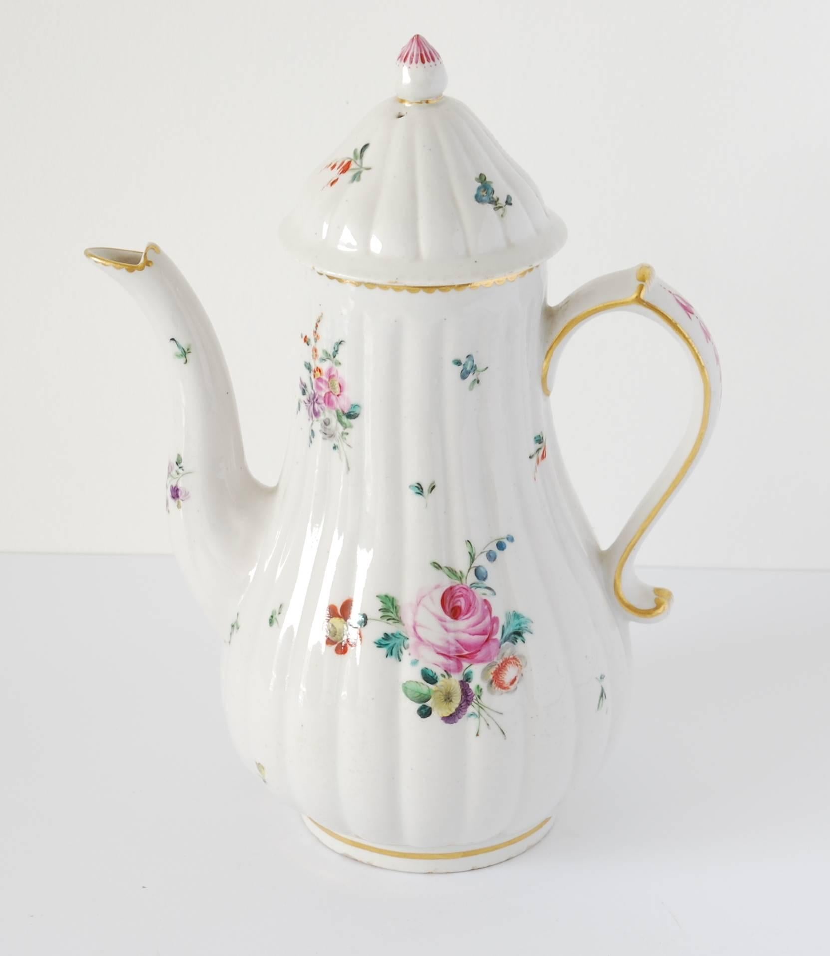 Late 18th Century Coffee Pot, Derby Porcelain Works, circa 1775