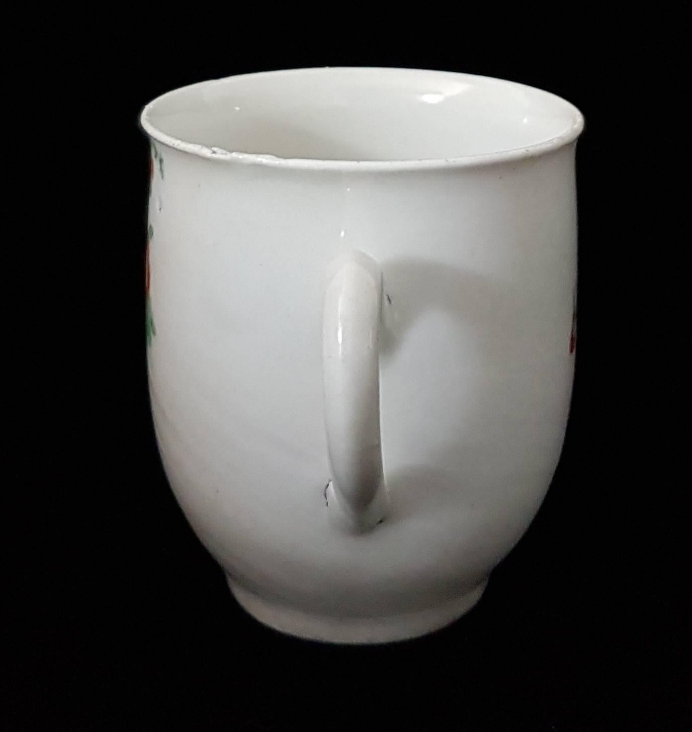 Japonisme Coffee Cup, Kakiemon Decoration, Plymouth, circa 1769 For Sale