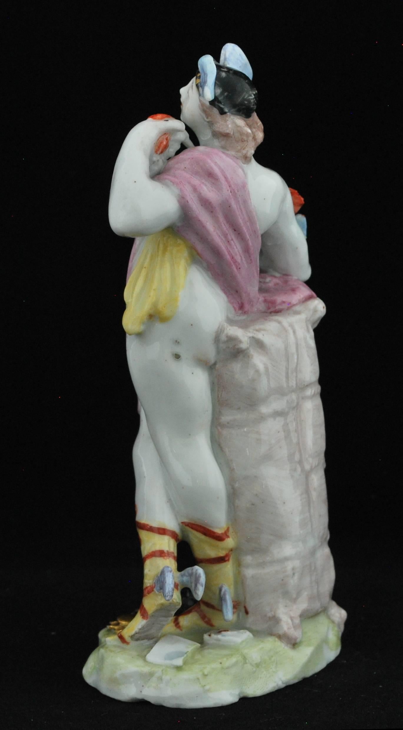 18th Century Figure, Mercury, Bow Porcelain, circa 1748 For Sale