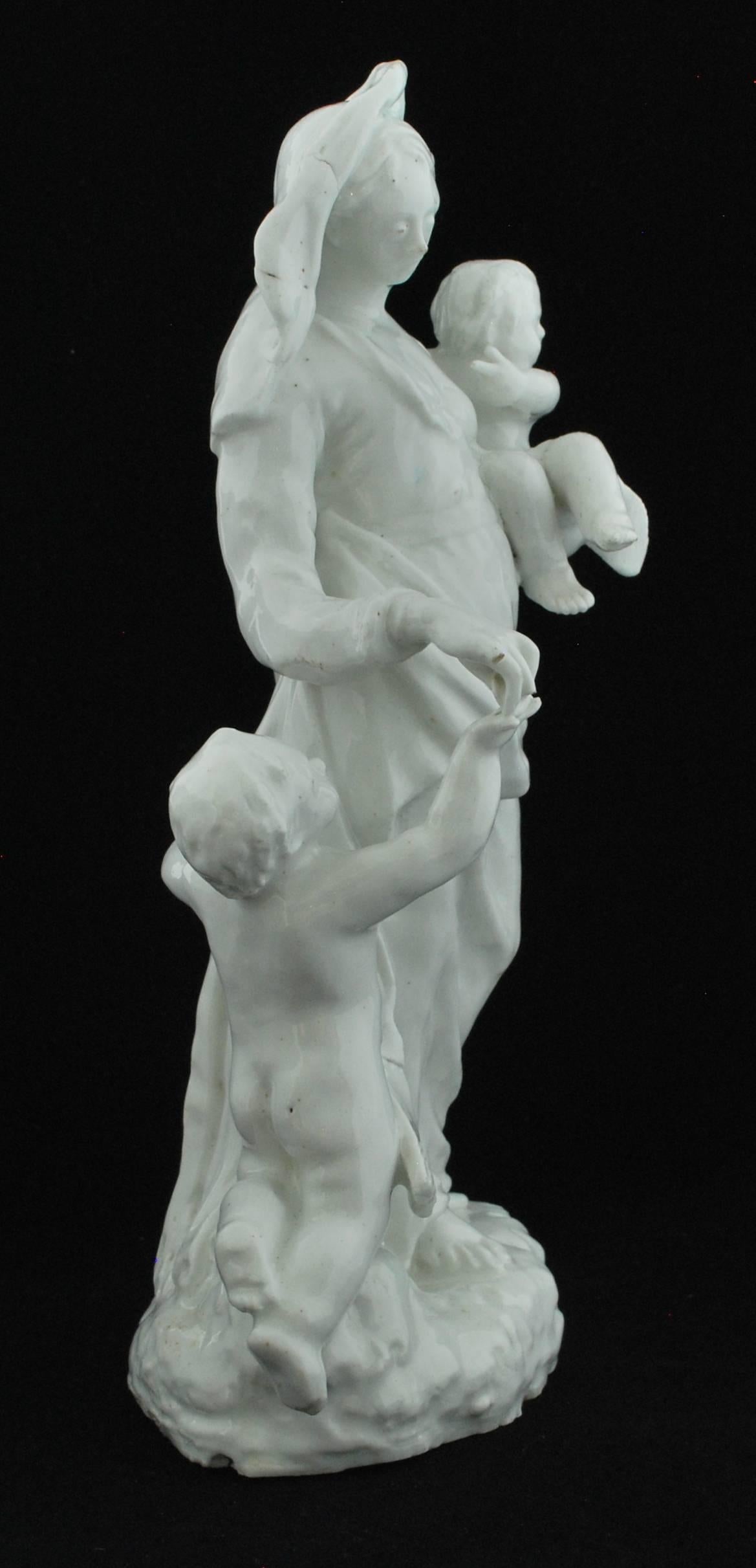 Neoclassical Figure 'Charity, ' Bow Porcelain, circa 1751