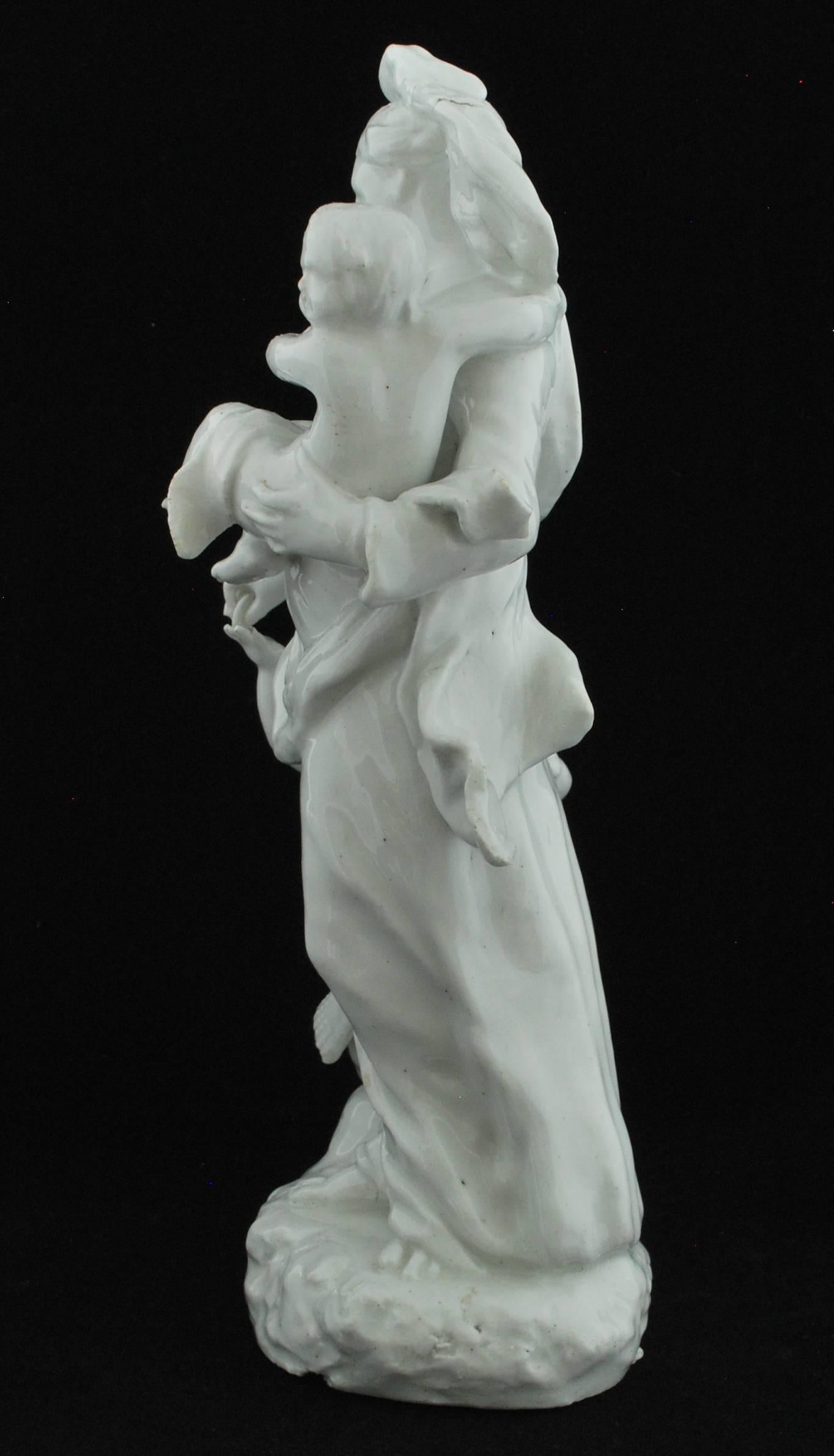 Figure 'Charity, ' Bow Porcelain, circa 1751 In Good Condition In Melbourne, Victoria