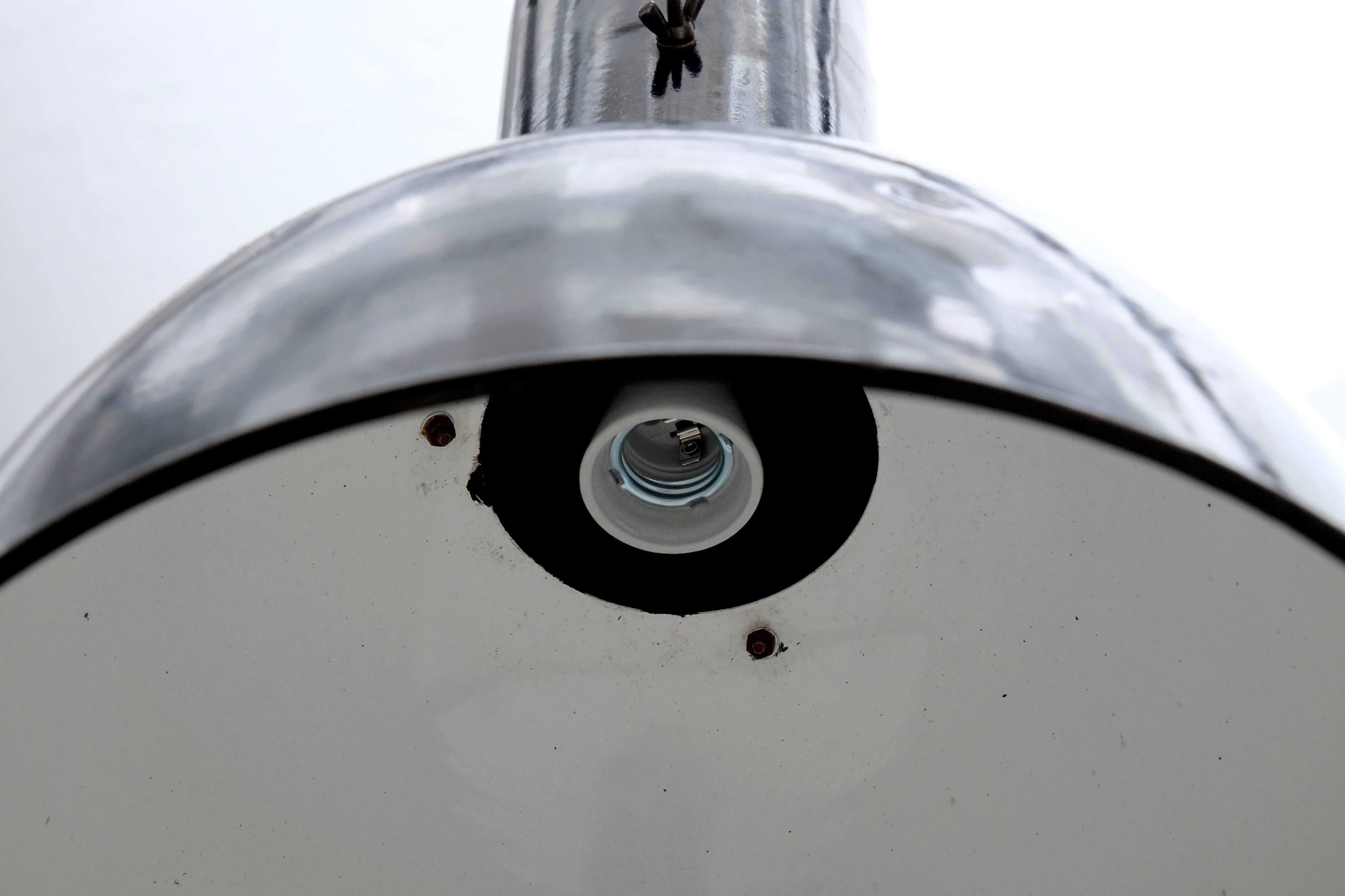 Enameled Industrial Bauhaus Enamel Pendant Lamp