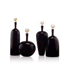 Carmella Barware Low Round, Black